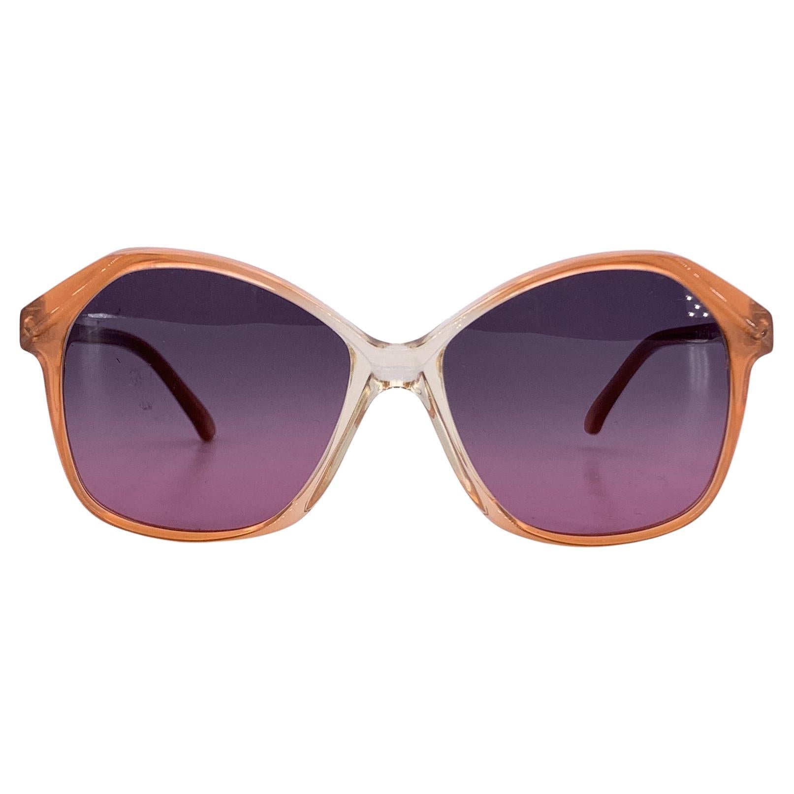 Yves Saint Laurent Vintage Lunettes de soleil orange DIANE 56/16 145mm en vente