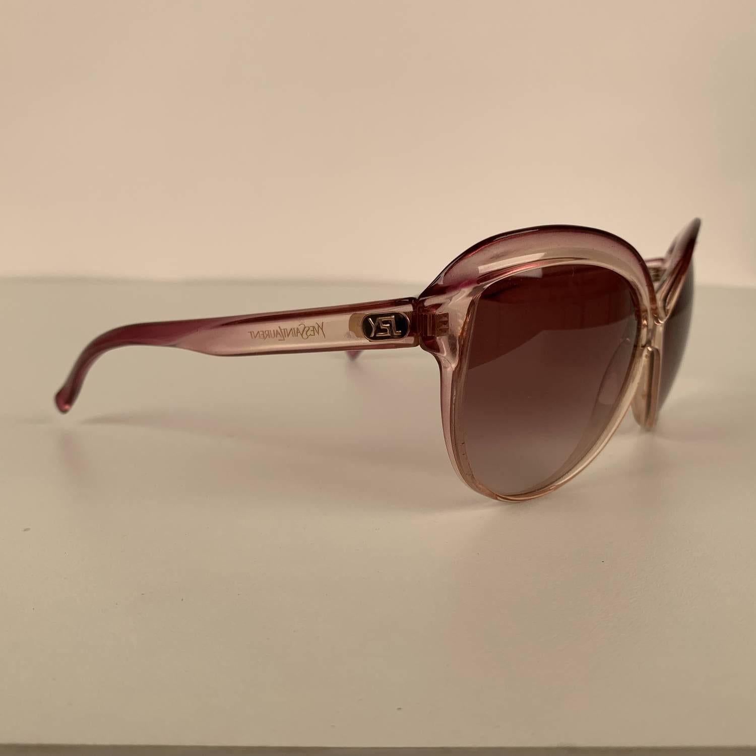 Yves Saint Laurent Vintage Pink Butterfly Oversized Sunglasses 8057 1