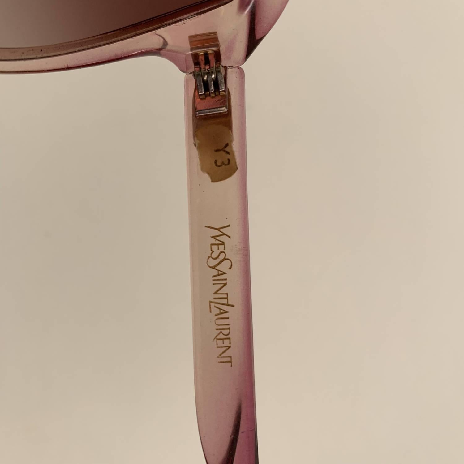 Yves Saint Laurent Vintage Pink Butterfly Oversized Sunglasses 8057 2