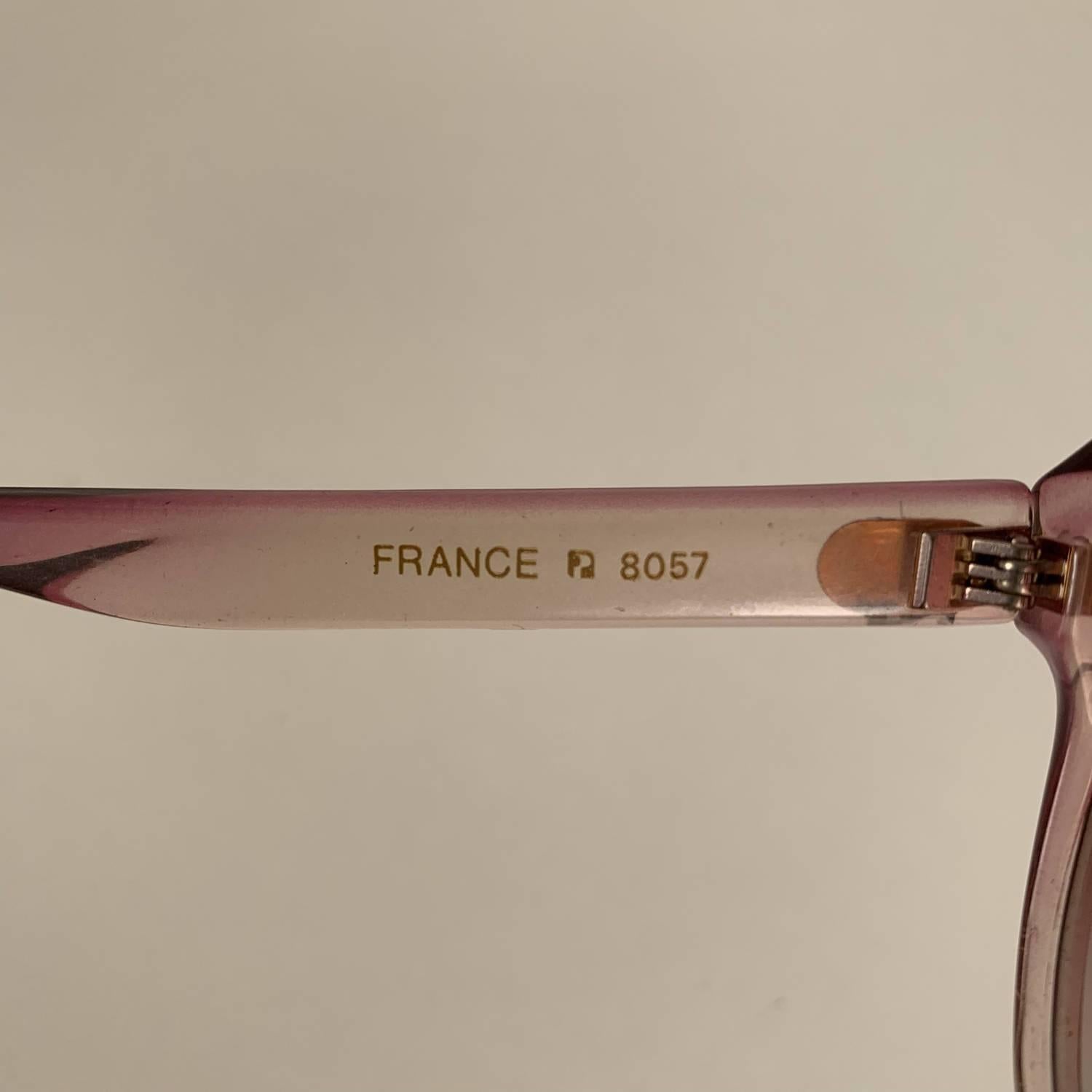 Yves Saint Laurent Vintage Pink Butterfly Oversized Sunglasses 8057 3