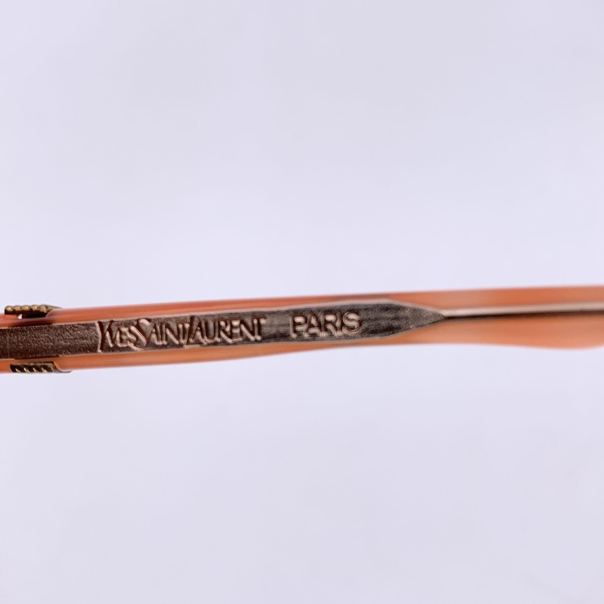 Brown Yves Saint Laurent Vintage Pink SARPEDON Sunglasses 56/16 140mm For Sale