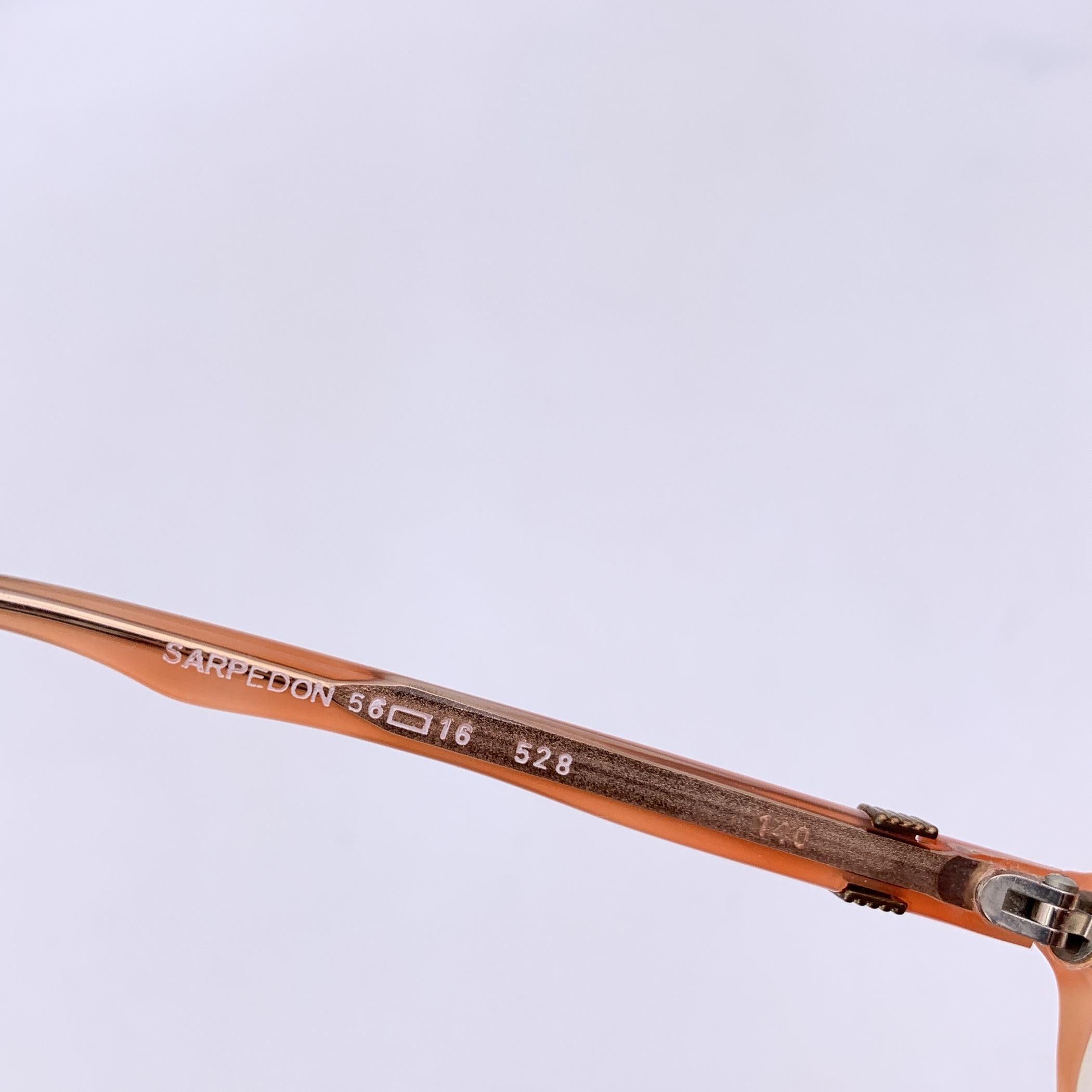 Yves Saint Laurent Vintage Pink SARPEDON Sunglasses 56/16 140mm In Excellent Condition For Sale In Rome, Rome