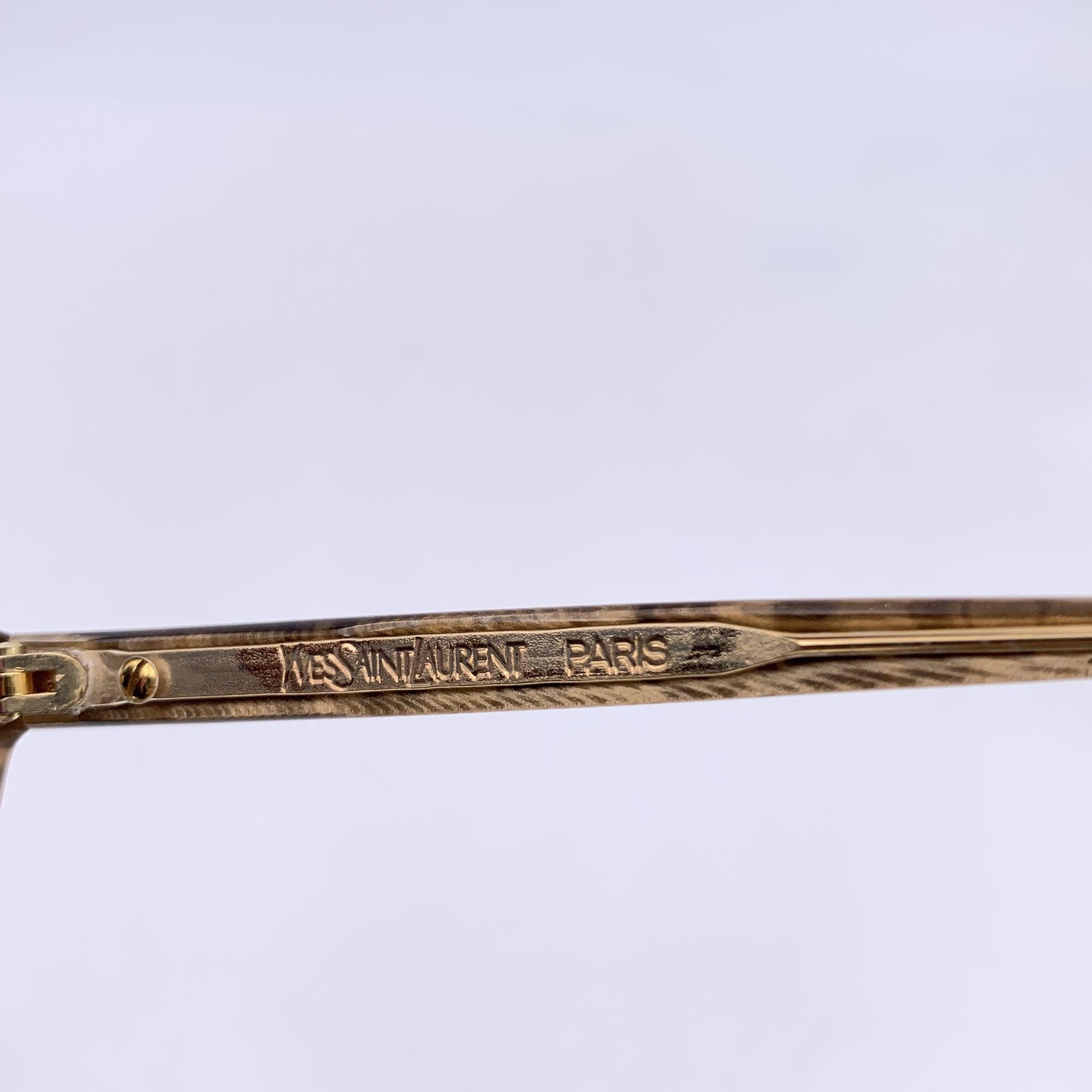Yves Saint Laurent Vintage Purple and Gold Sunglasses NAXOS 54/15 In condizioni ottime in vendita a Rome, Rome