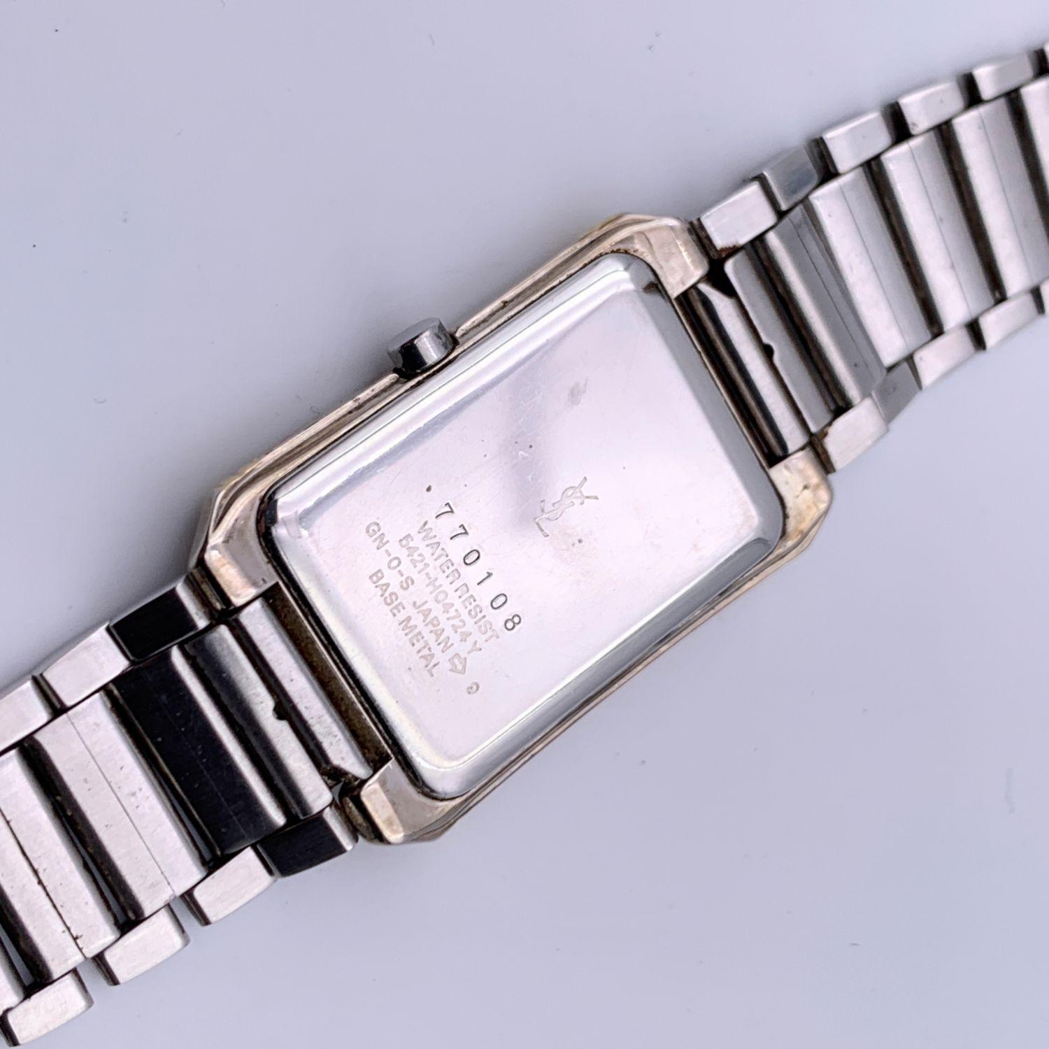 Yves Saint Laurent Vintage Rectangle Logo Watch 5421 HO4724 Y 1