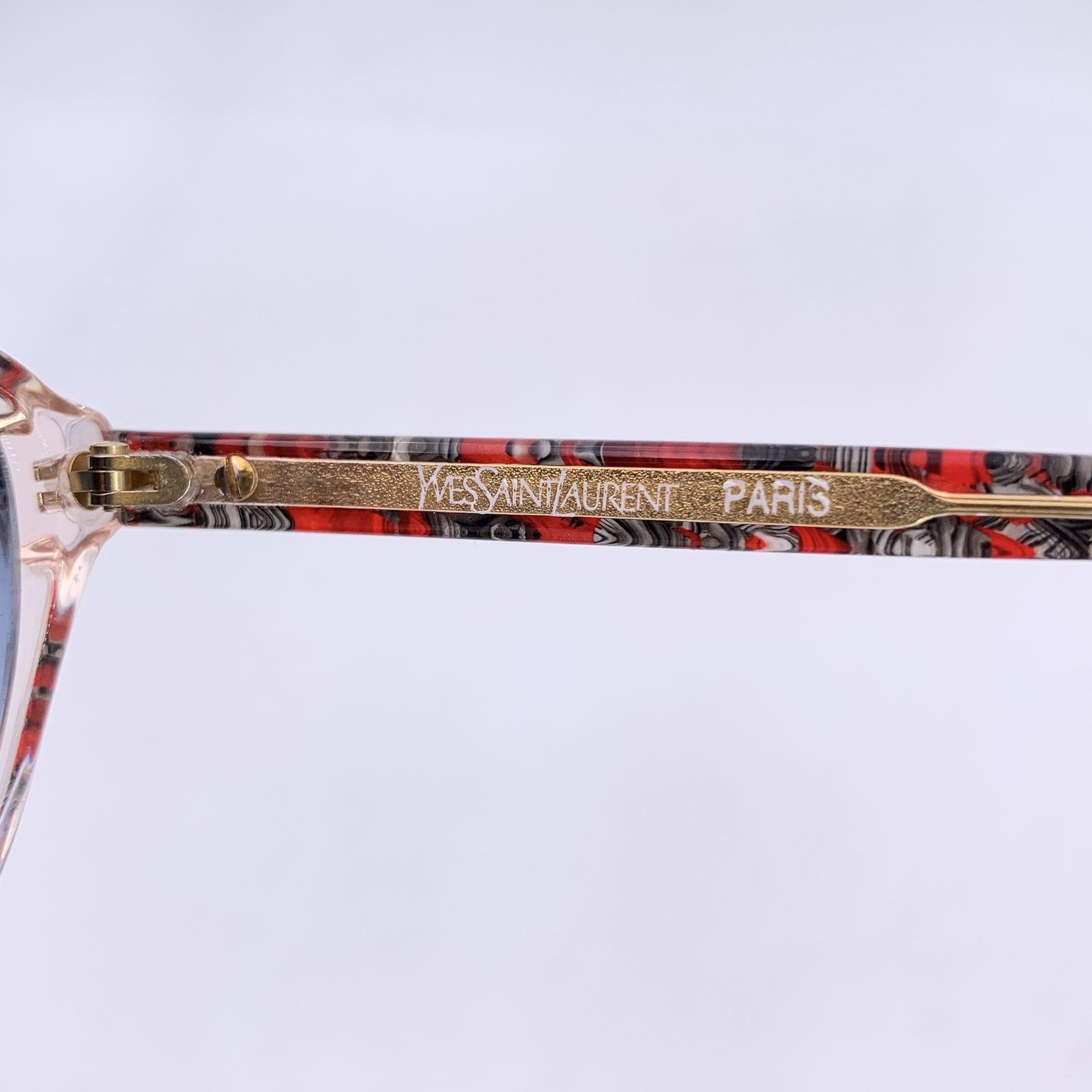 De las mujeres Yves Saint Laurent Gafas de sol Vintage Rojo Gris ARION 52/14 140mm en venta