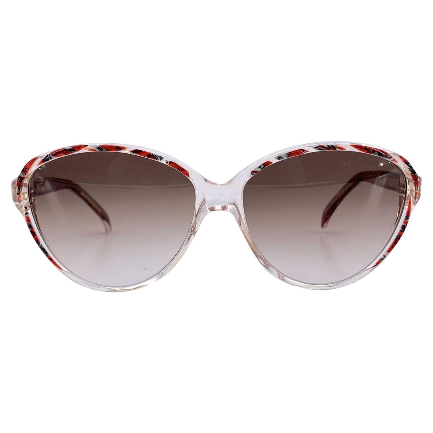 Lunettes de soleil Yves Saint Laurent Vintage Rouge Gris ARION 56/14 140mm en vente