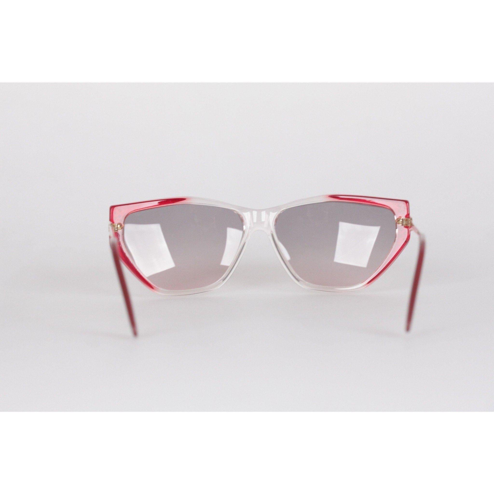 Yves Saint Laurent Vintage Red Sunglasses Euterpe 60mm In Excellent Condition In Rome, Rome