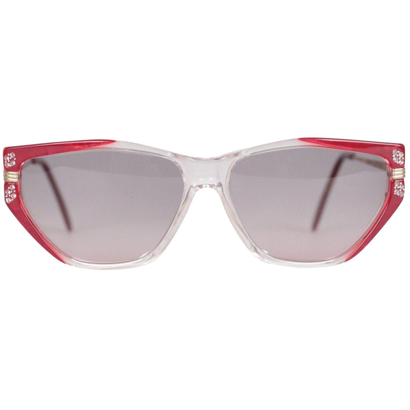 Yves Saint Laurent Vintage Red Sunglasses Euterpe 60mm