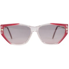 Yves Saint Laurent Vintage Red Sunglasses Euterpe 60mm