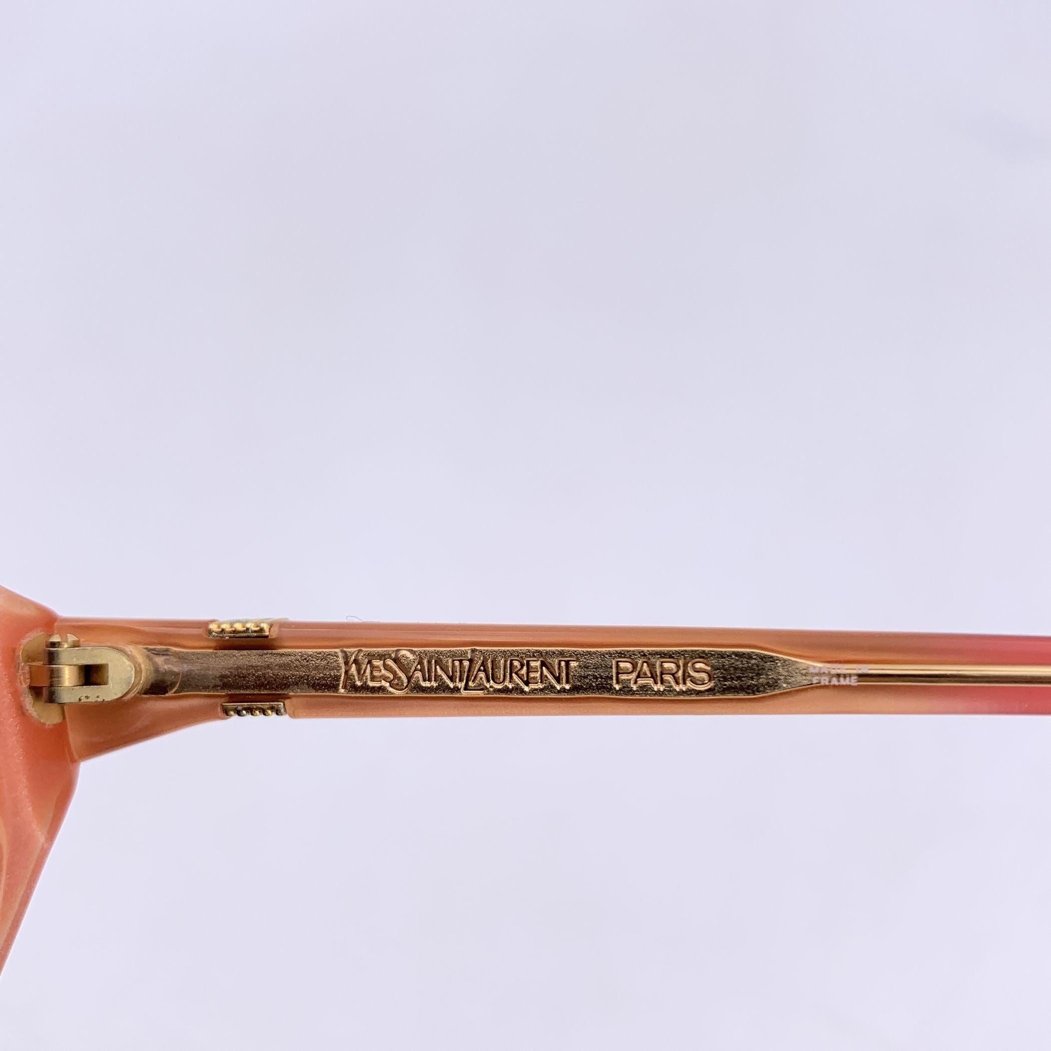 Occhiali da sole Yves Saint Laurent Vintage Red ISMENE 58/14 140mm In condizioni ottime in vendita a Rome, Rome