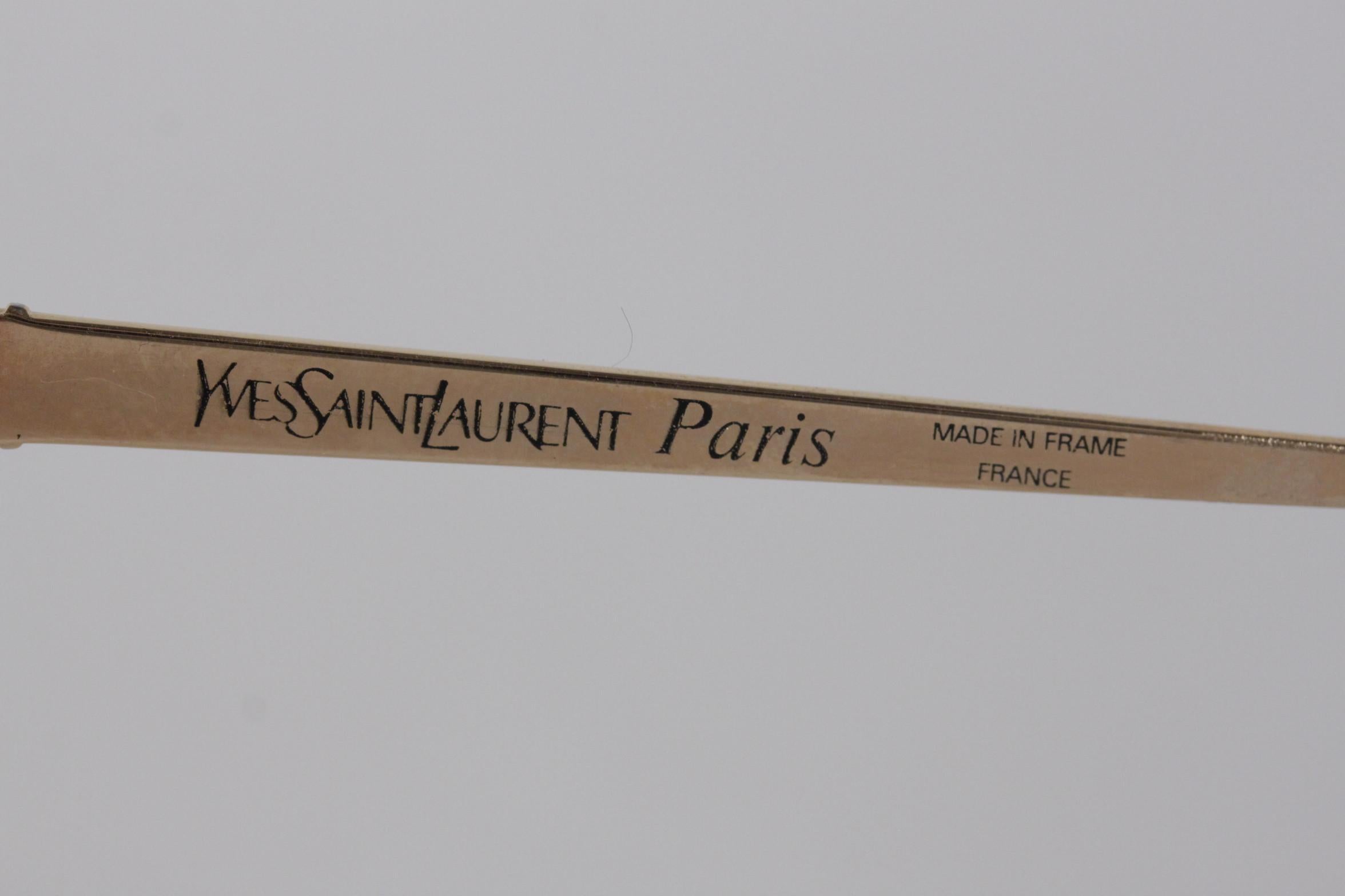 Yves Saint Laurent Vintage Red Sunglasses Mod Persephone New Old Stock 3