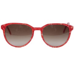 Yves Saint Laurent Vintage Red Sunglasses Mod Persephone New Old Stock
