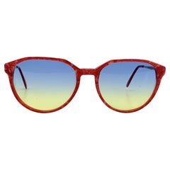 Yves Saint Laurent Vintage Red Sunglasses PERSEPHONE 56/17 130mm