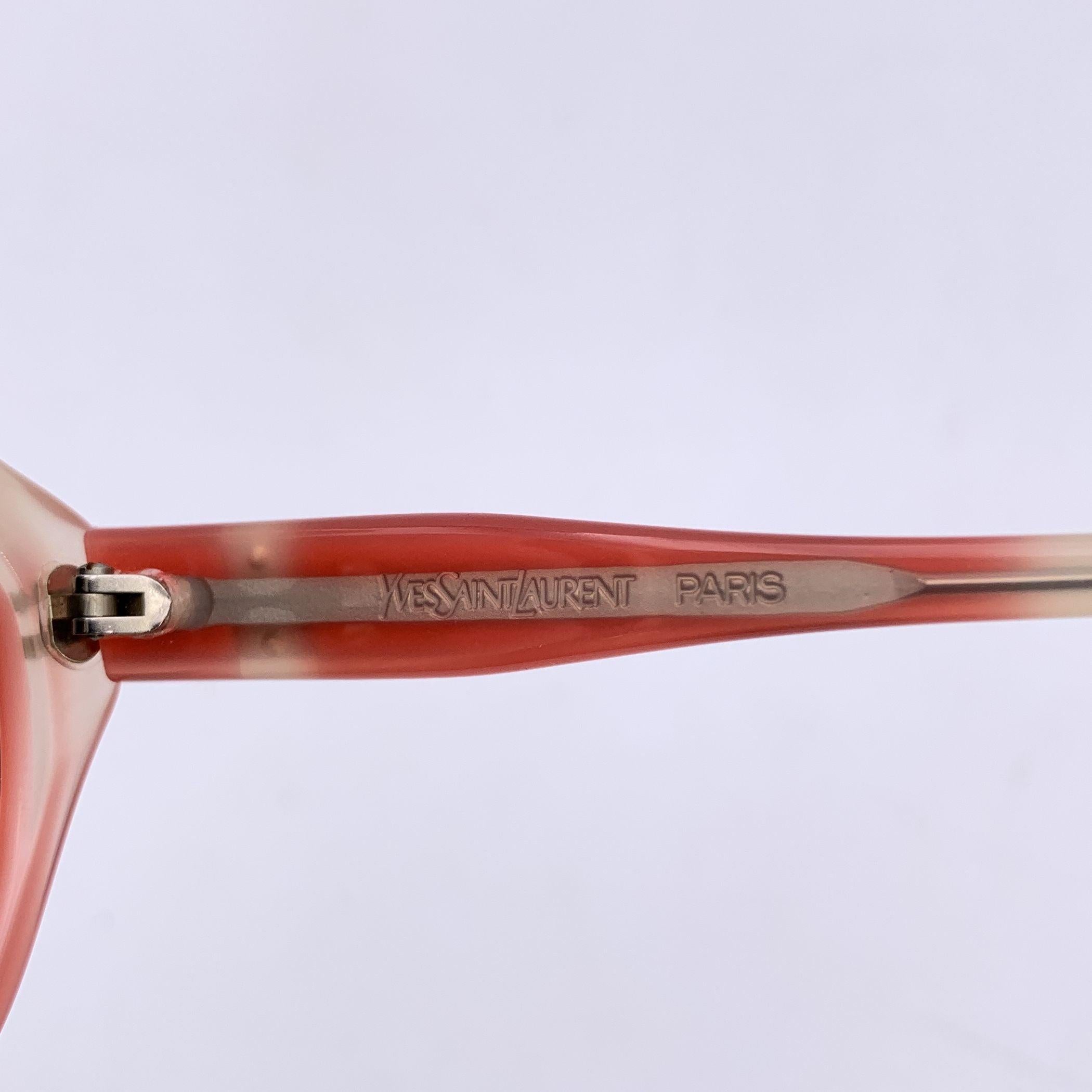 Occhiali da sole Yves Saint Laurent Vintage Red White Eole 56/16 140mm In condizioni ottime in vendita a Rome, Rome