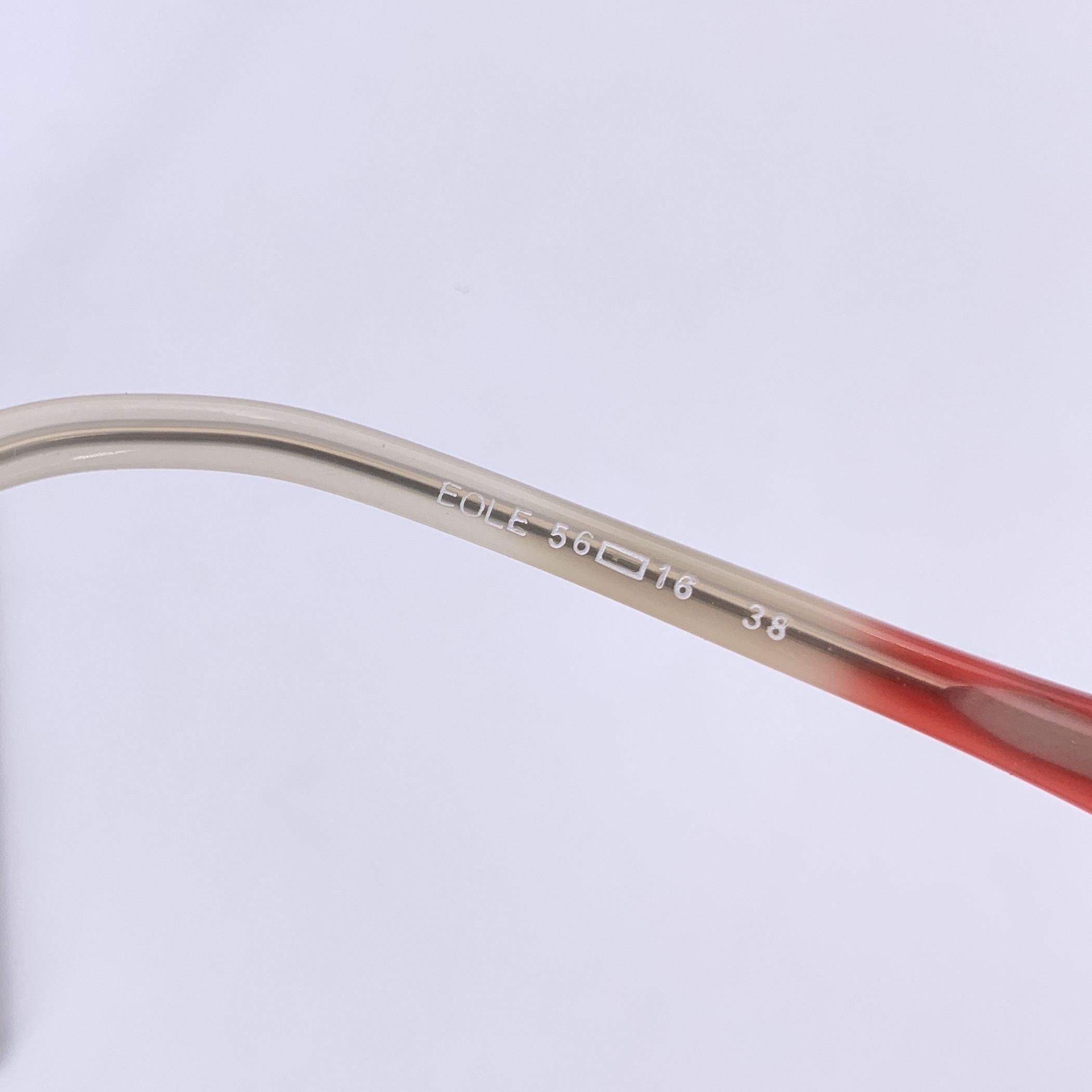 Donna Occhiali da sole Yves Saint Laurent Vintage Red White Eole 56/16 140mm in vendita