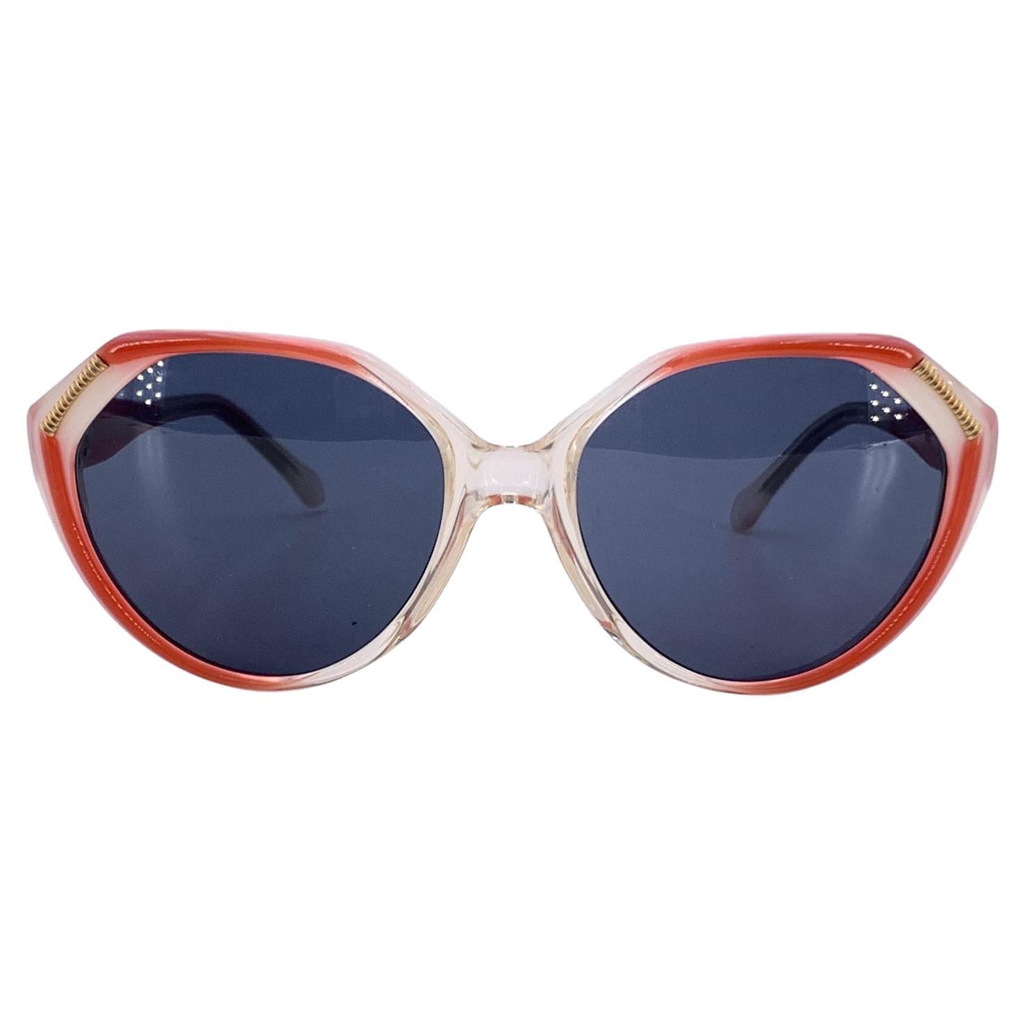 Occhiali da sole Yves Saint Laurent Vintage Red White Eole 56/16 140mm in vendita
