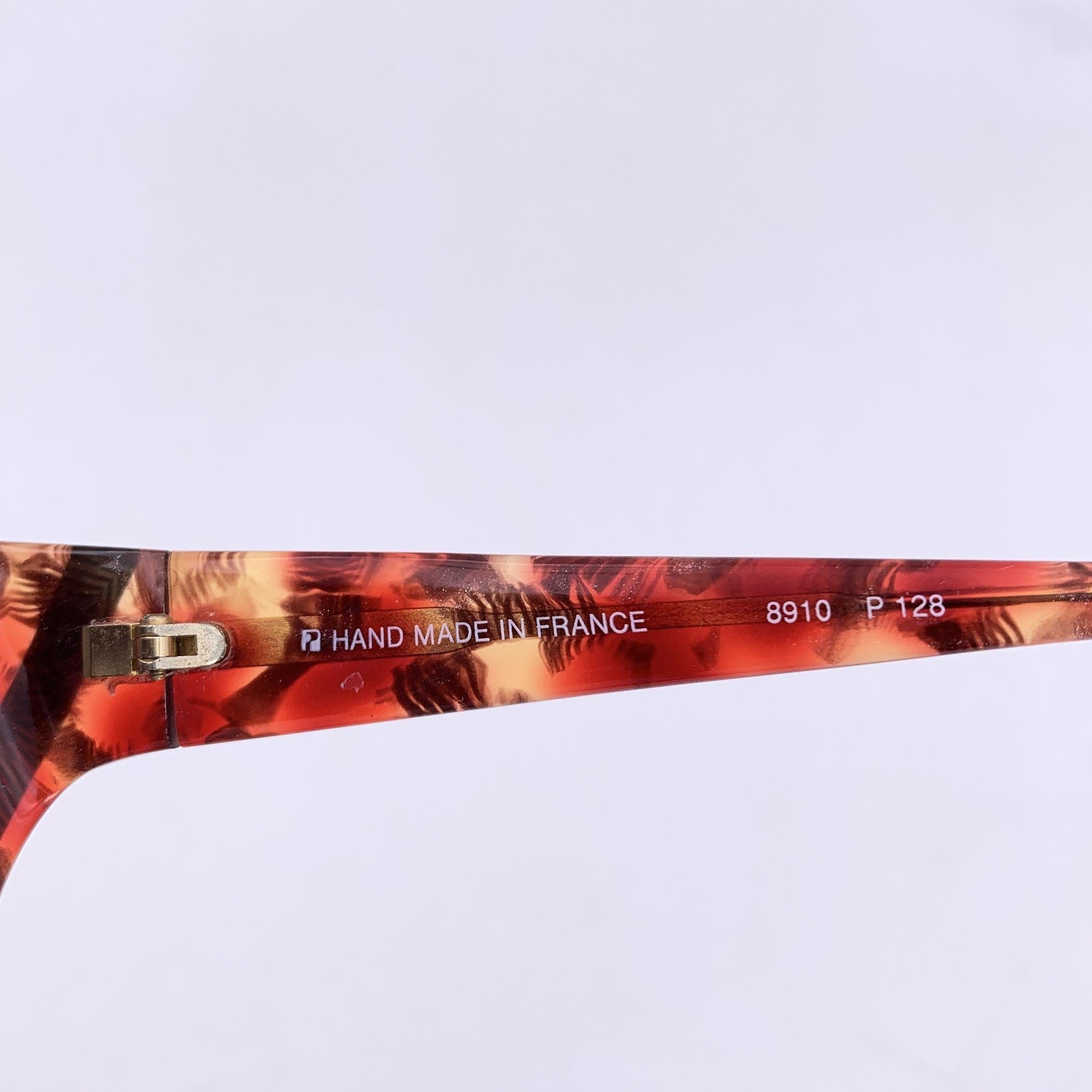 Occhiali da sole Yves Saint Laurent vintage marrone rossiccio 8910 P128 In condizioni ottime in vendita a Rome, Rome