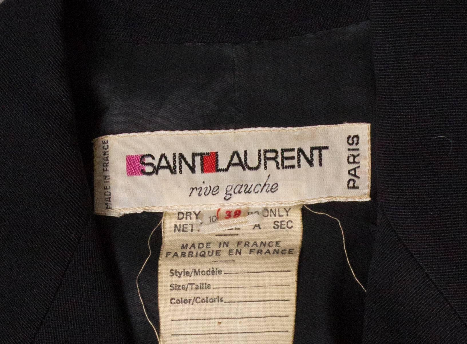 Yves Saint Laurent Vintage Rive Gauche Jacket  5