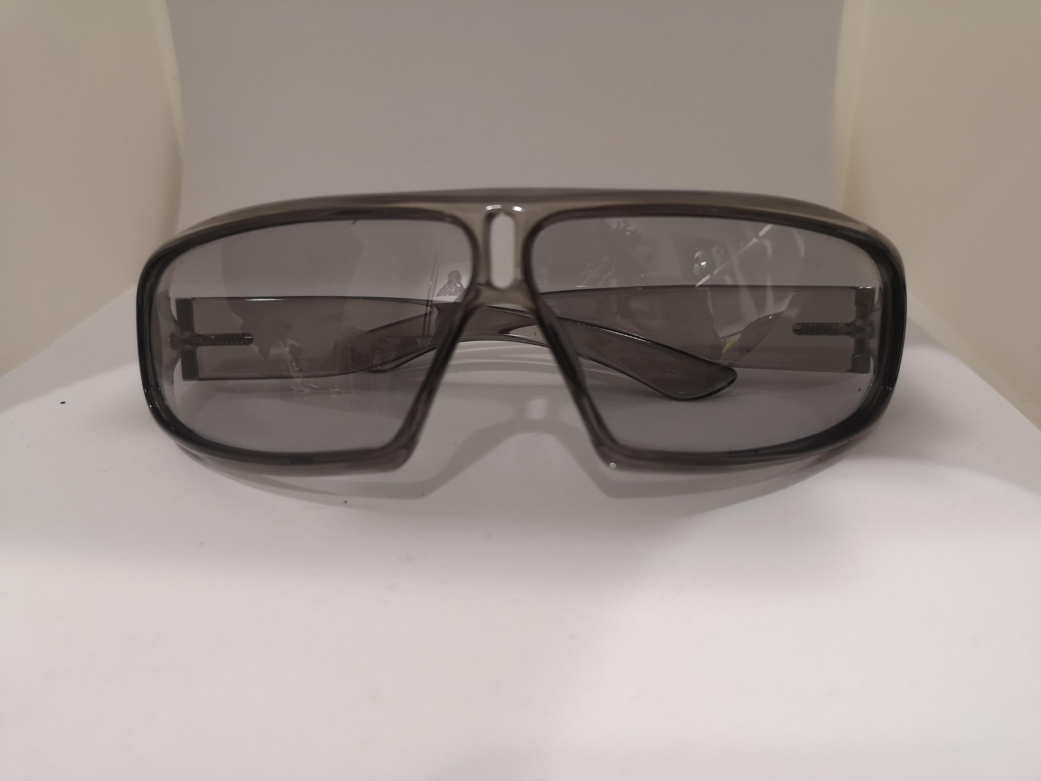 Gray Yves Saint Laurent vintage see through sunglasses