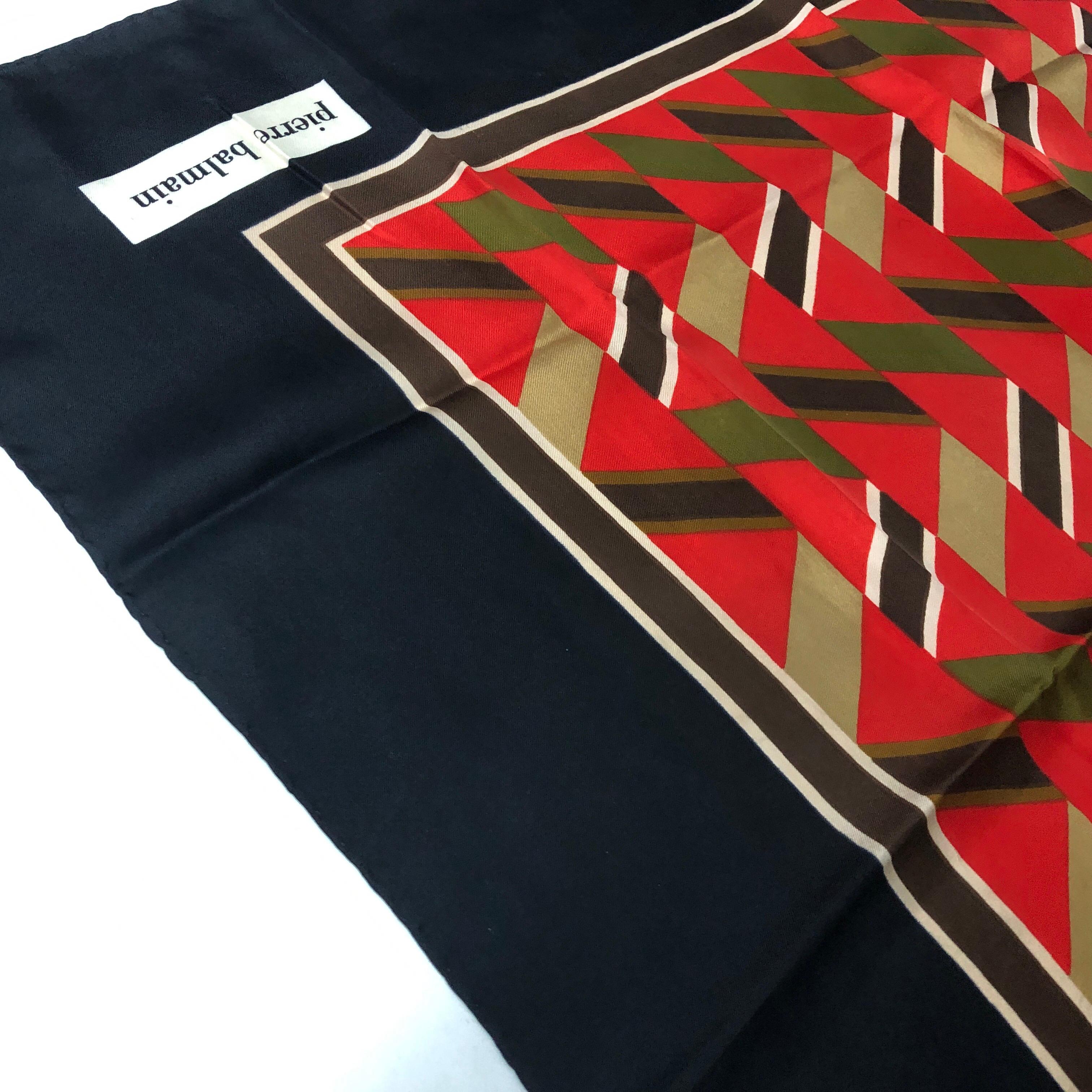 Yves Saint Laurent Vintage Foulard aus Seide, um 1970 im Zustand „Hervorragend“ im Angebot in Aci Castello, IT