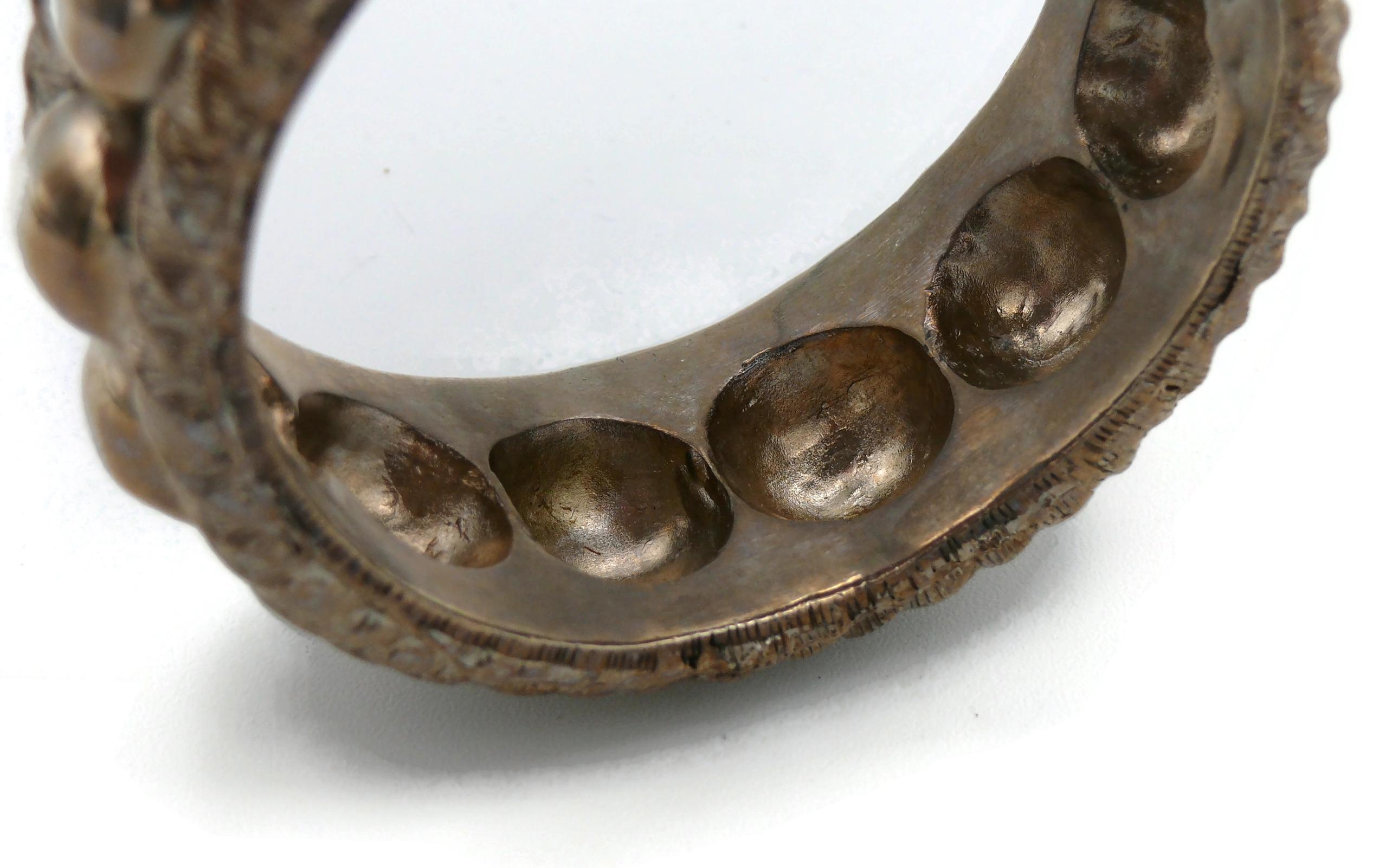 Yves Saint Laurent Bracciale vintage in argento in vendita 4