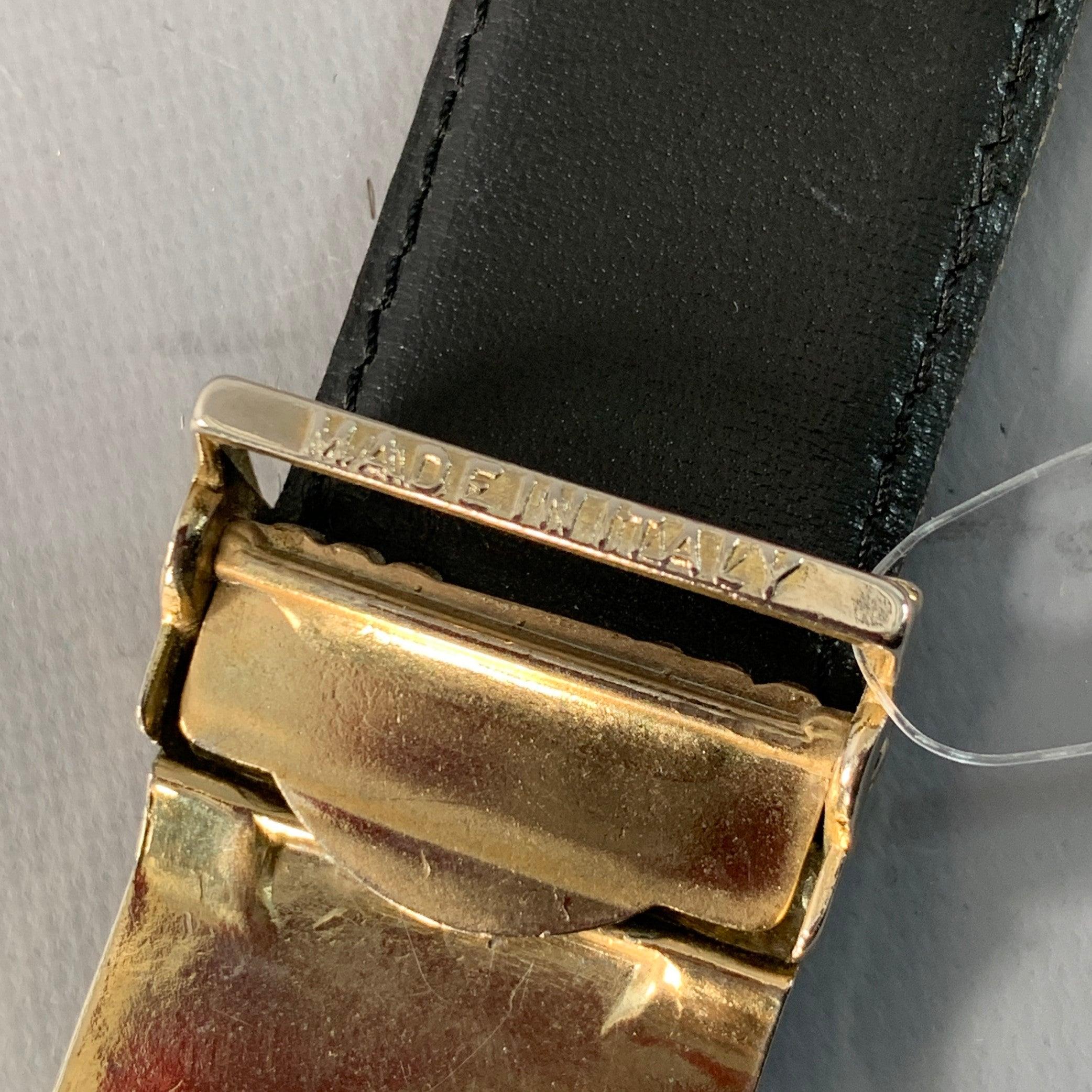 YVES SAINT LAURENT Vintage Größe 37 Grau Silber Ledergürtel im Angebot 6