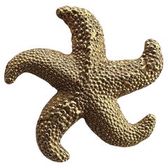 Yves Saint Laurent Retro Starfish Brooch, 1980s