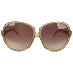 Yves Saint Laurent Vintage Sunglasses Glitter Gaude 58mm Oversized