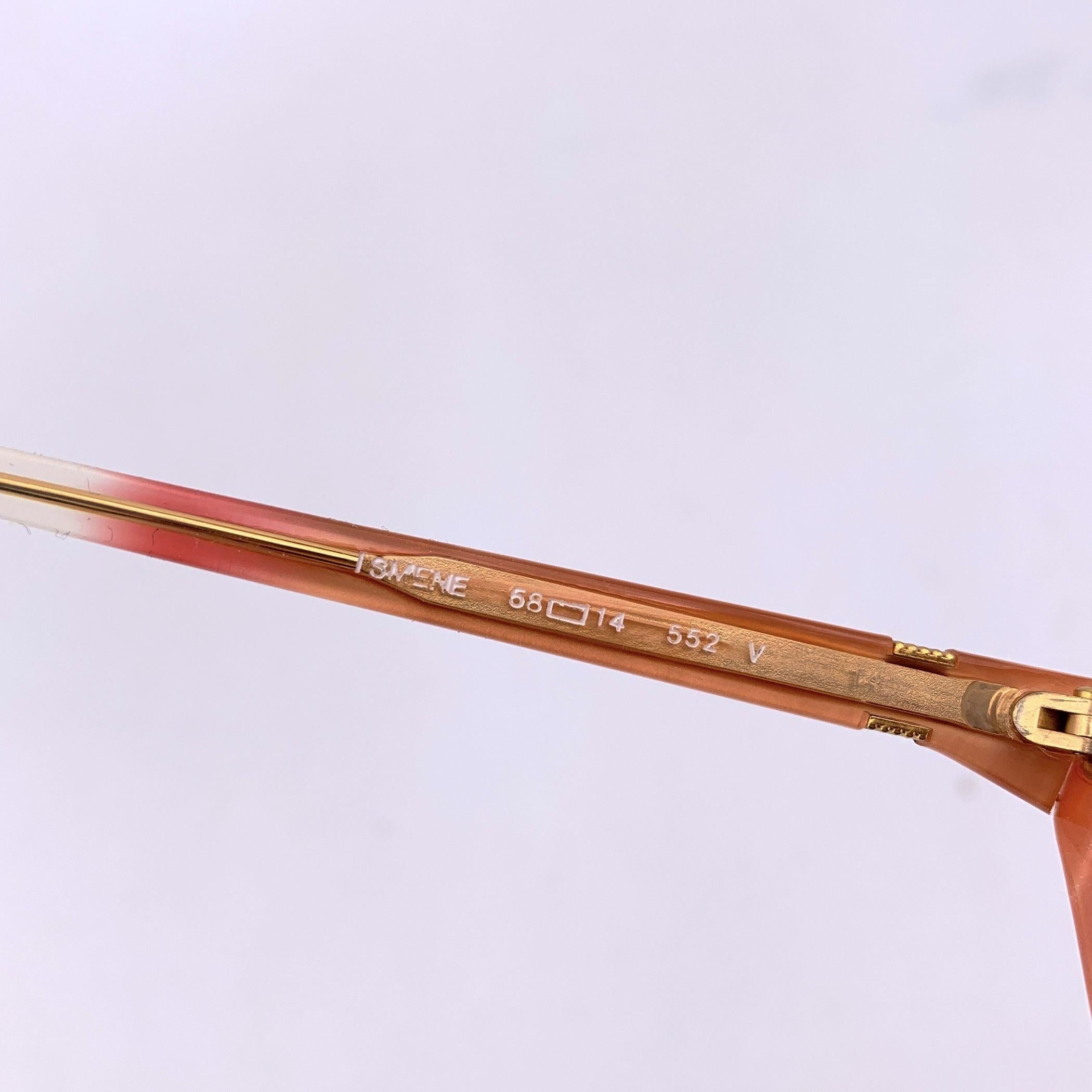 Lunettes de soleil Yves Saint Laurent Vintage ISMENE 58/14 140mm Excellent état - En vente à Rome, Rome