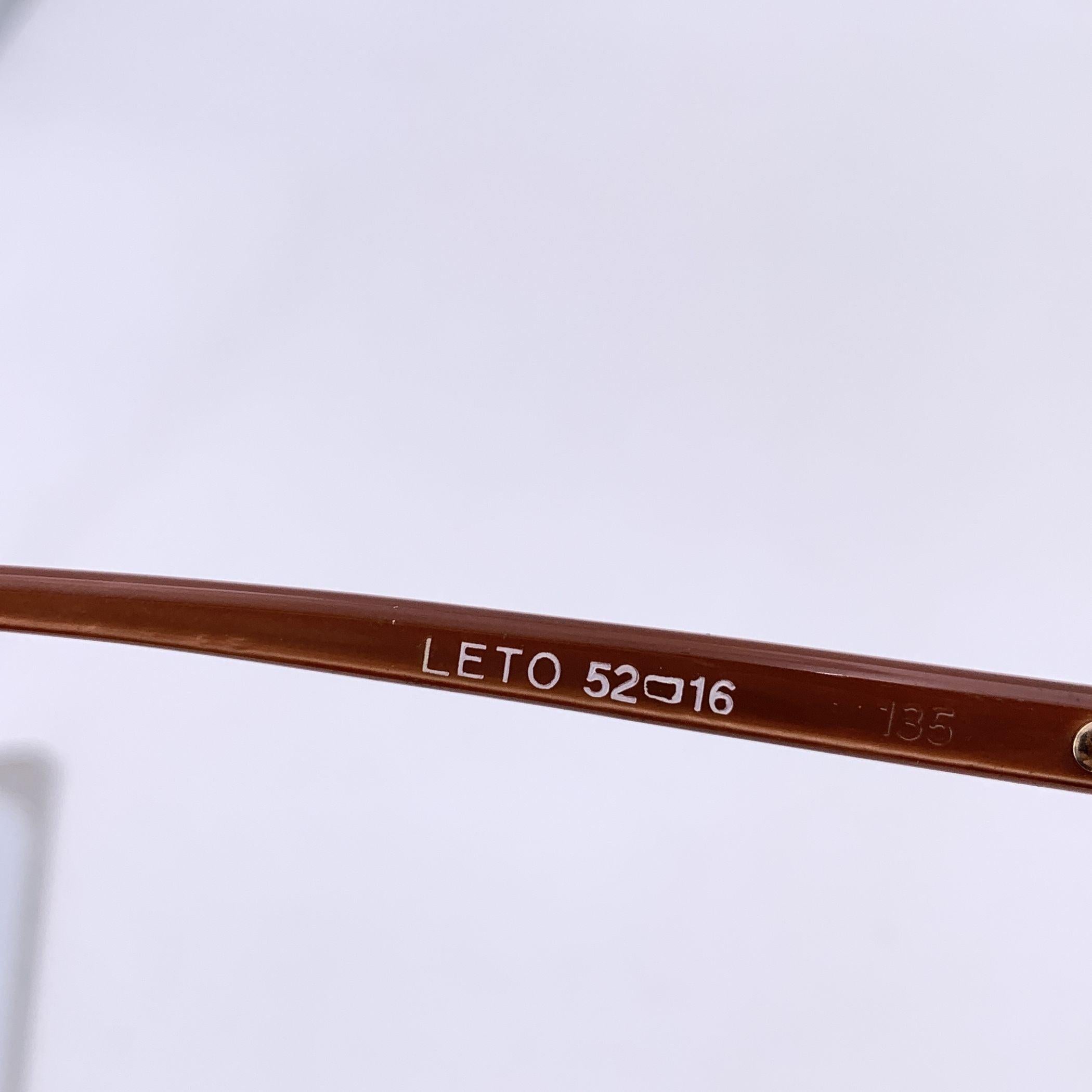 Yves Saint Laurent Vintage Lunettes de soleil LETO 52/16 135mm Excellent état - En vente à Rome, Rome