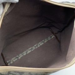 Yves Saint Laurent Vintage Tan Grey Giraffe Print Duffle Bag