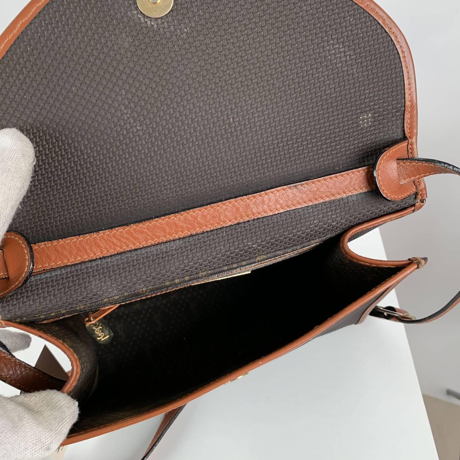 Yves Saint Laurent Vintage Textured Crossbody Bag 5