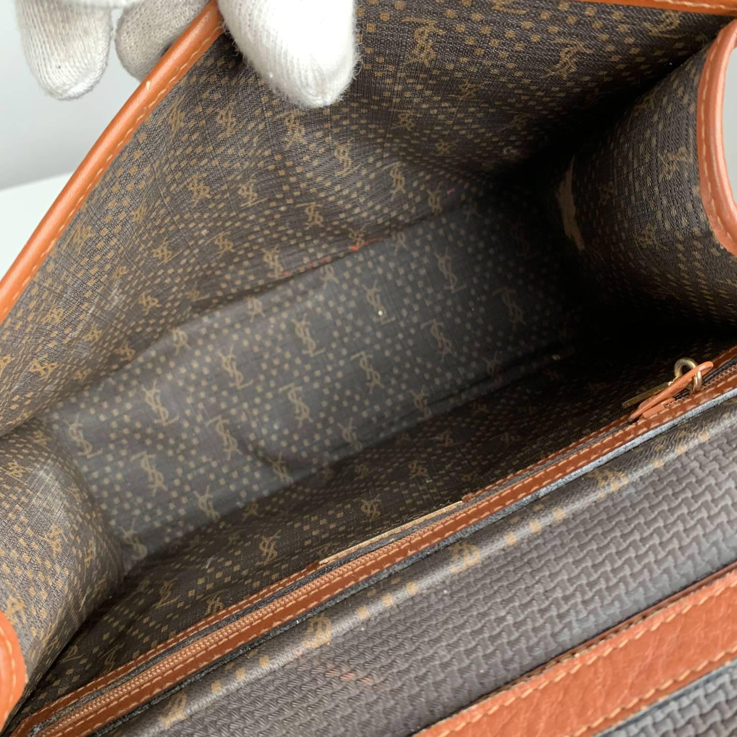 Yves Saint Laurent Vintage Textured Crossbody Bag 6