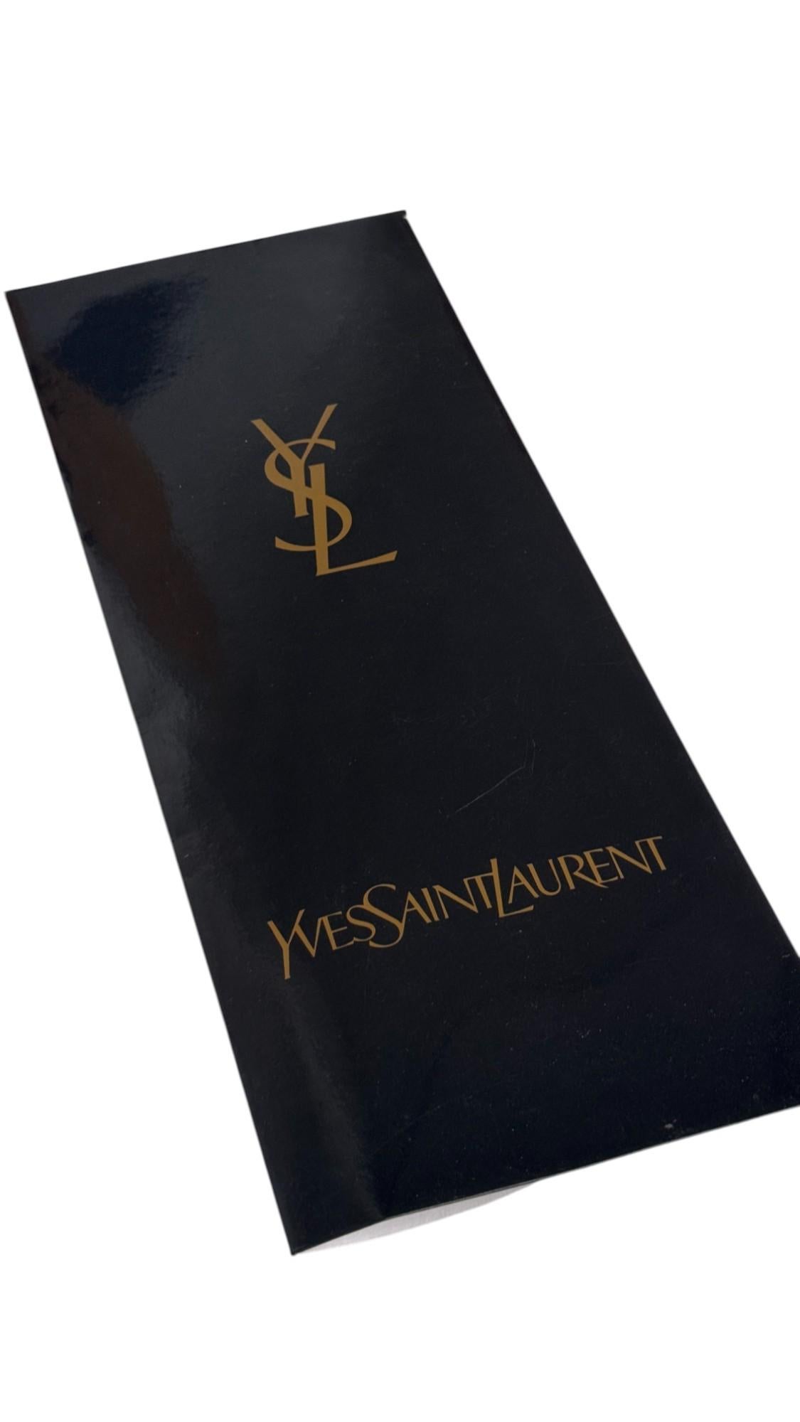 Black Yves Saint Laurent Vintage Tie with Box in vendita