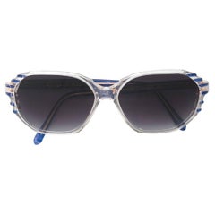 Yves Saint Laurent Retro transparent acetate 80s sunglasses