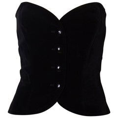 Yves Saint Laurent Vintage Velvet Corset
