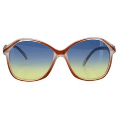 Yves Saint Laurent Vintage White Red Diane Sunglasses 54/16 140mm