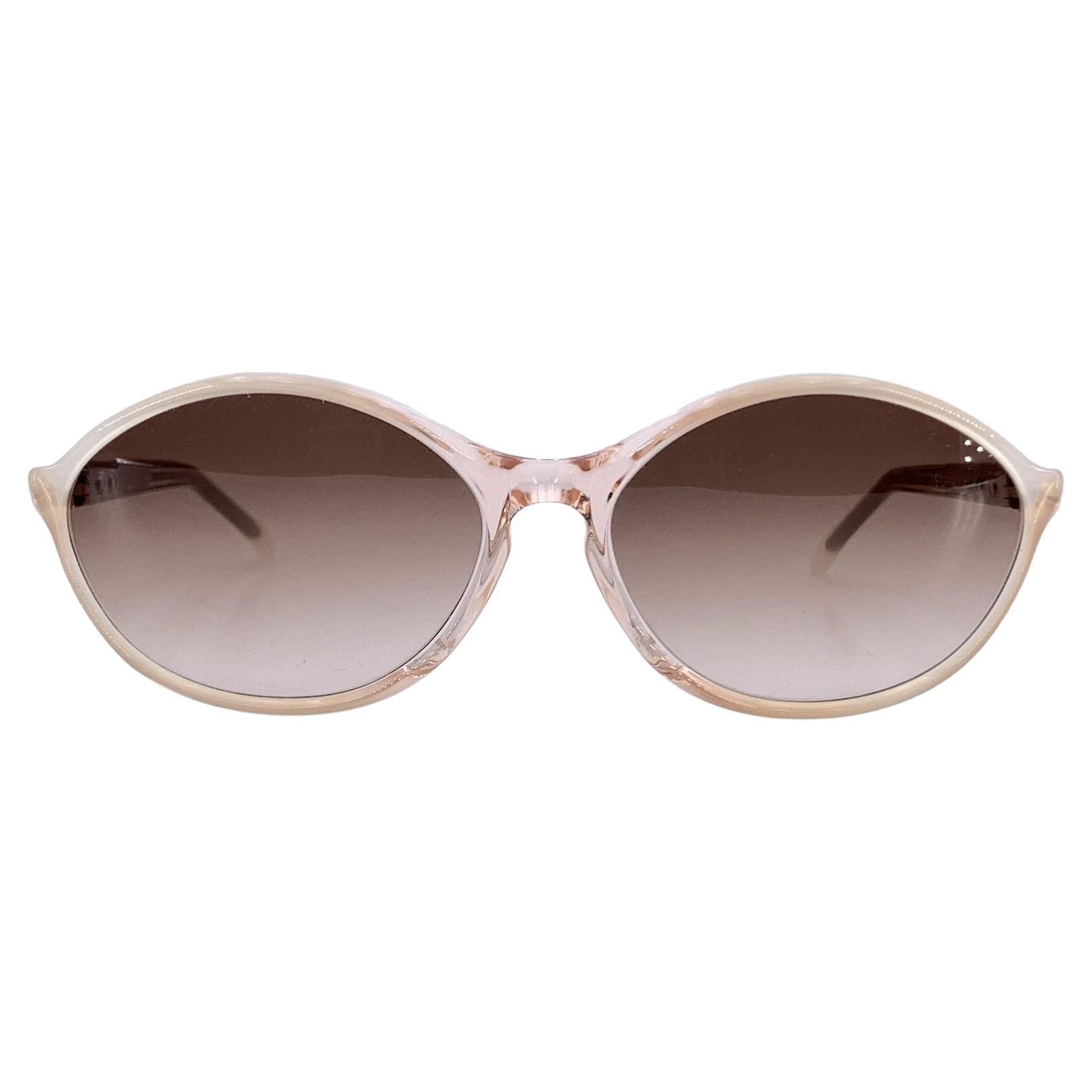 Yves Saint Laurent Vintage White Sunglasses MERCURE 58/16 140mm For Sale