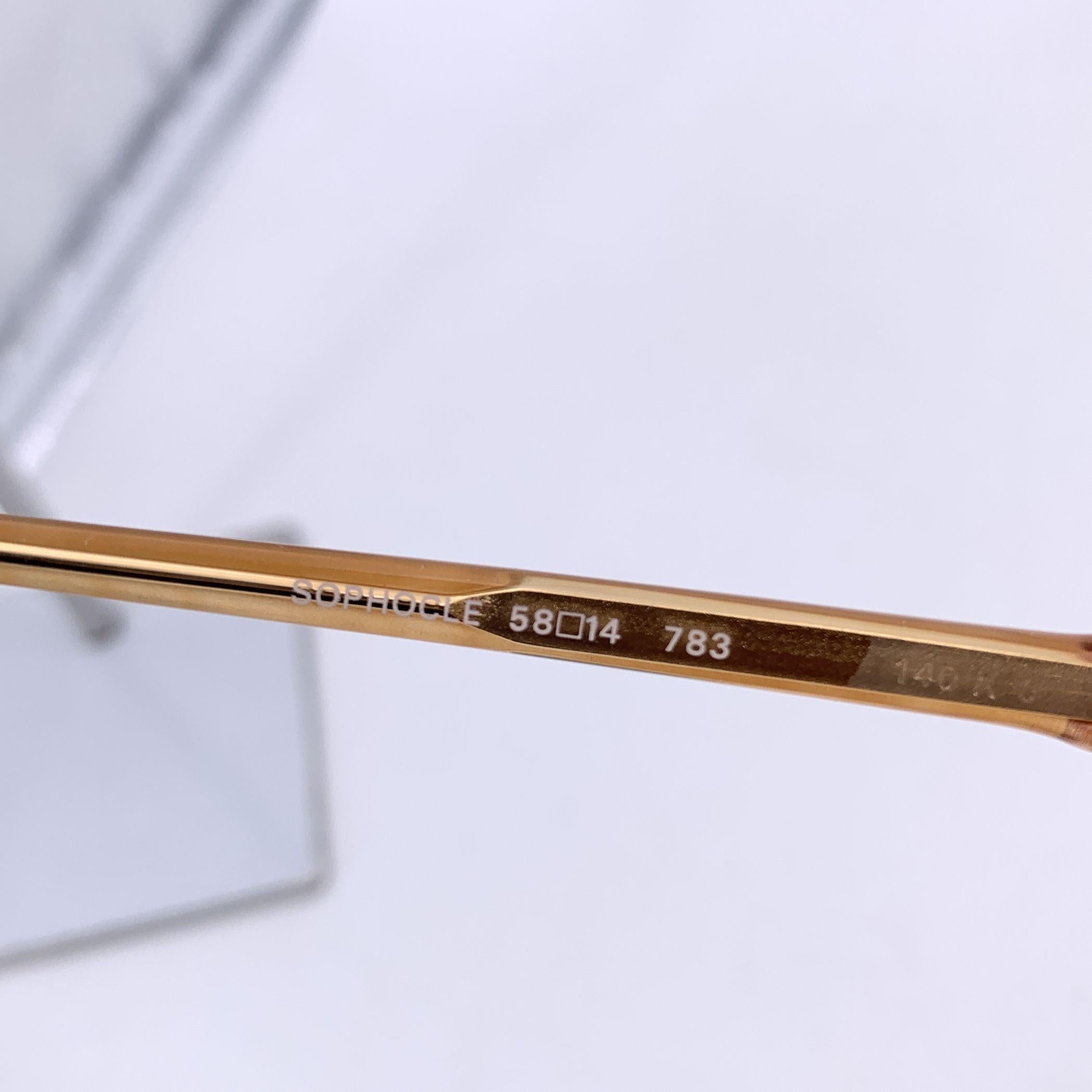 Yves Saint Laurent Vintage Lunettes de soleil blanches avec verres noirs 58/14 Pour femmes en vente