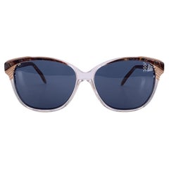 Yves Saint Laurent Vintage White Sunglasses with Black Lens 58/14