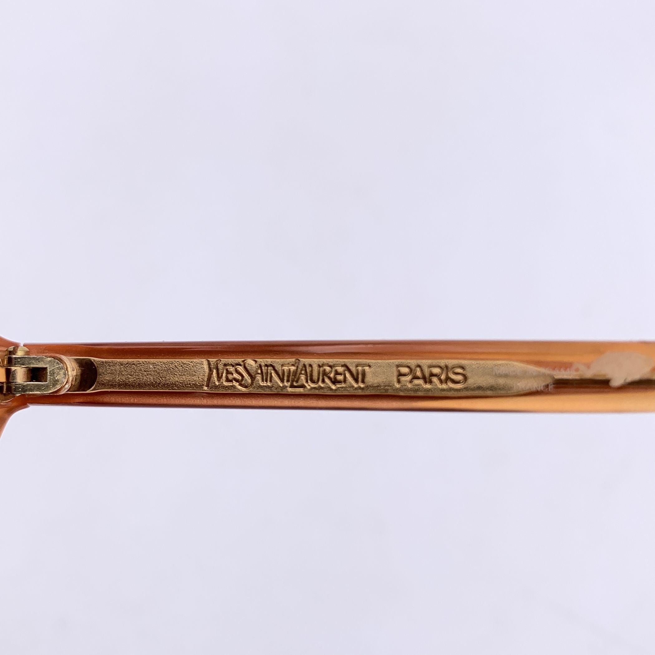 Yves Saint Laurent Vintage Yellow and Orange Sunglasses MENELAS 57/13 In Excellent Condition For Sale In Rome, Rome
