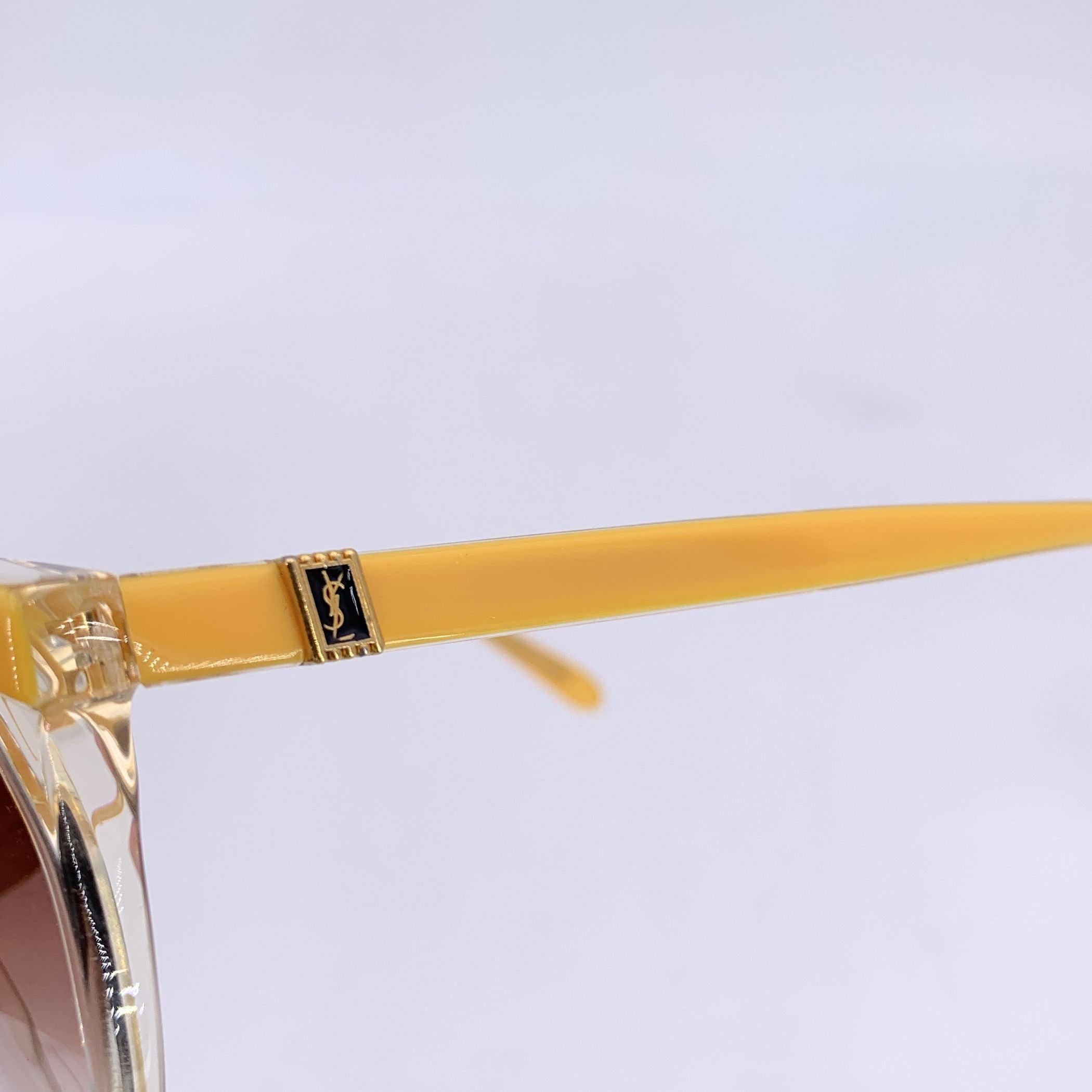 Yves Saint Laurent Gafas de sol vintage amarillas DANAOS 58/16 140mm Amarillo en venta