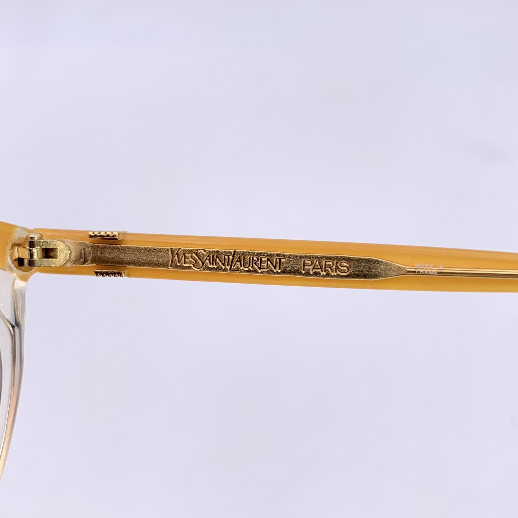 Yves Saint Laurent Gafas de sol vintage amarillas DANAOS 58/16 140mm en Excelente estado para la venta en Rome, Rome
