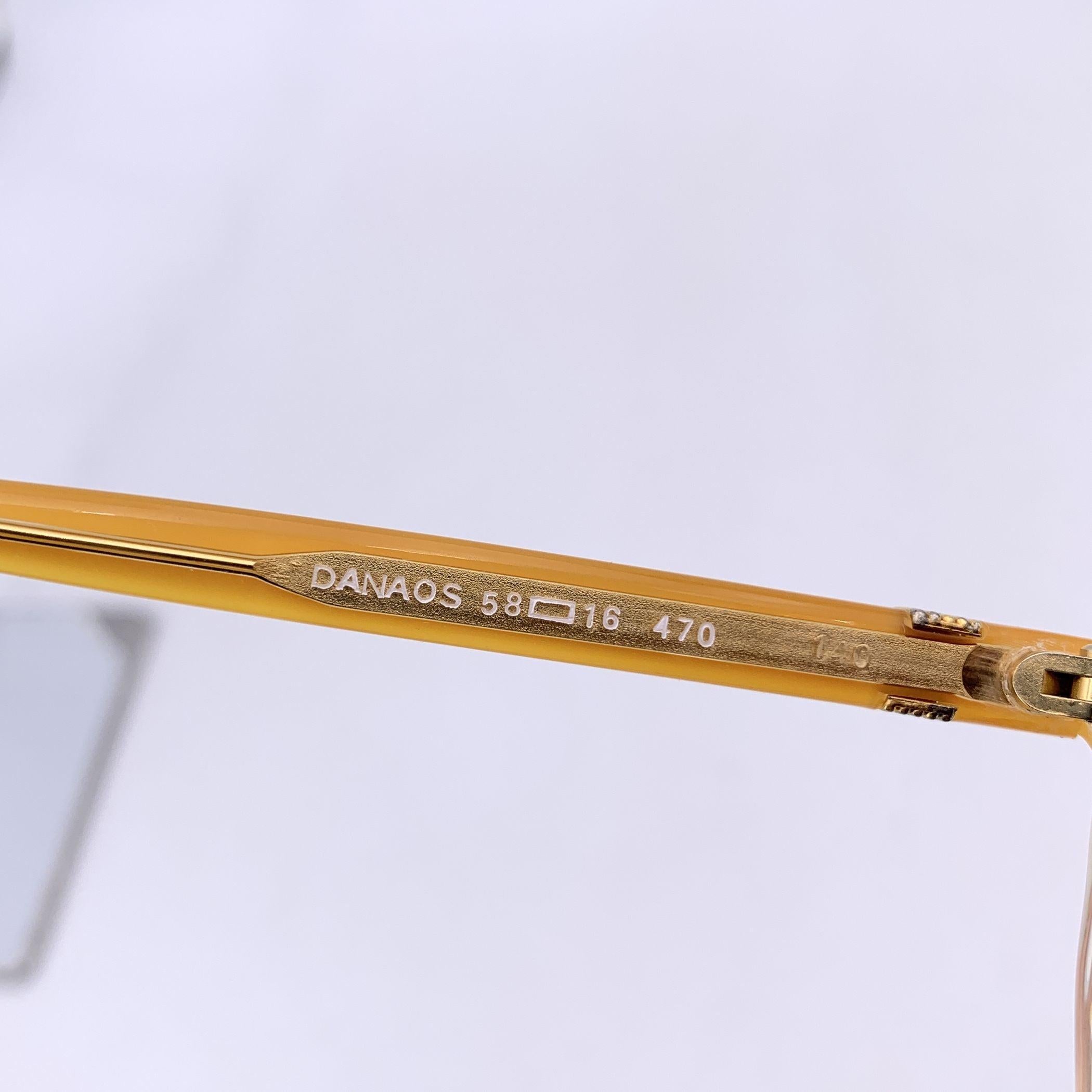 De las mujeres Yves Saint Laurent Gafas de sol vintage amarillas DANAOS 58/16 140mm en venta