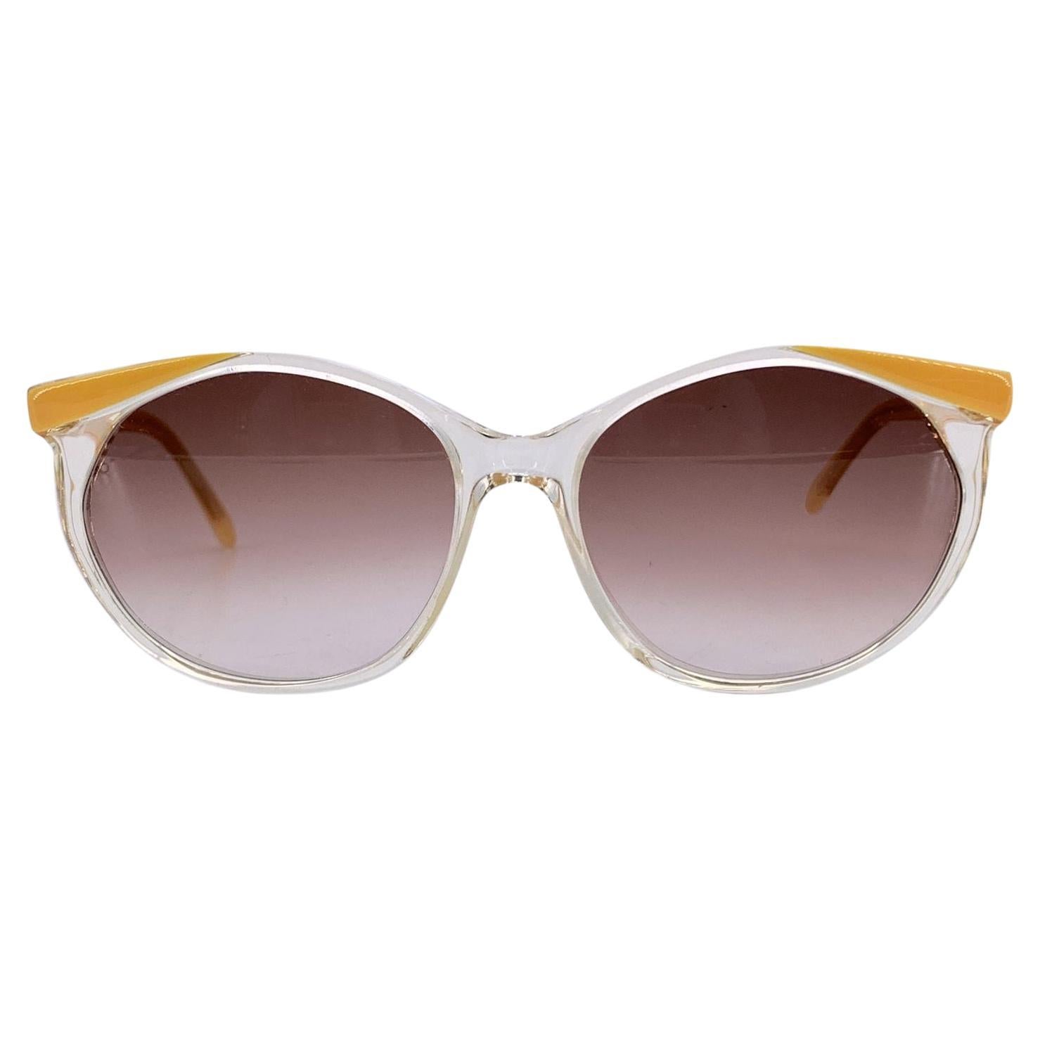Yves Saint Laurent Gafas de sol vintage amarillas DANAOS 58/16 140mm en venta