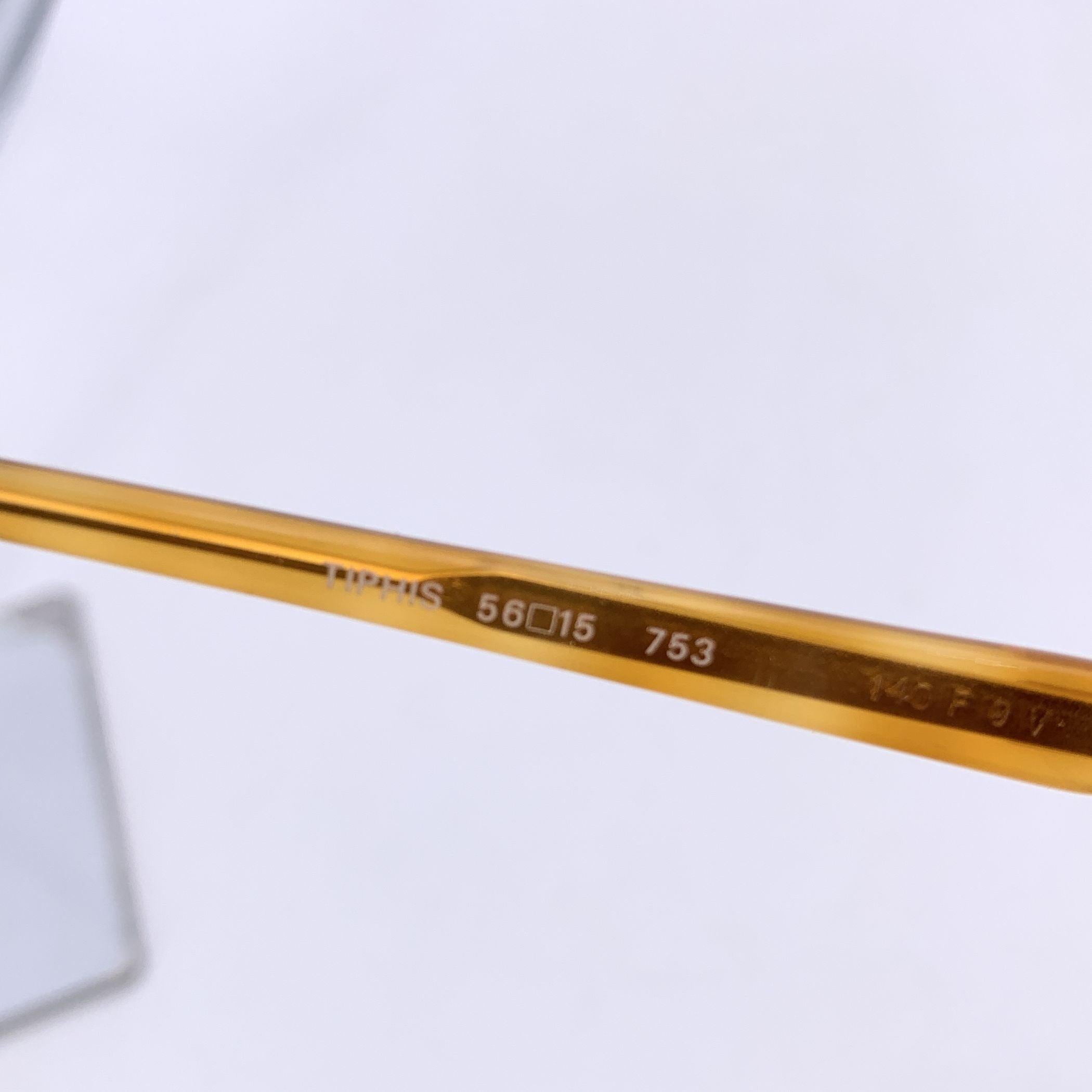 Women's Yves Saint Laurent Vintage Yellow Sunglasses TIPHIS 56/15