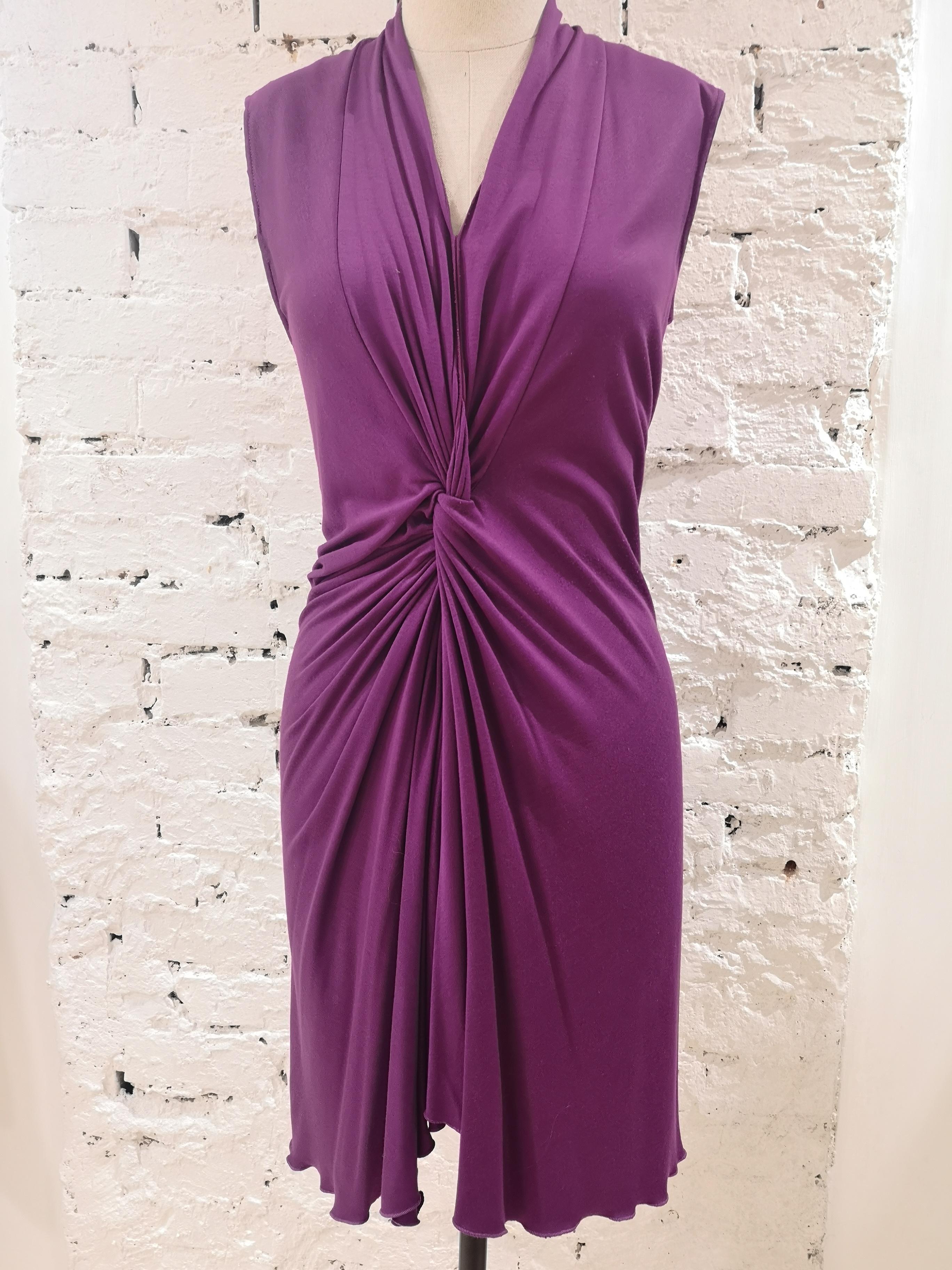 Yves Saint Laurent viscose purple Dress at 1stDibs | chiara boni gowns ...