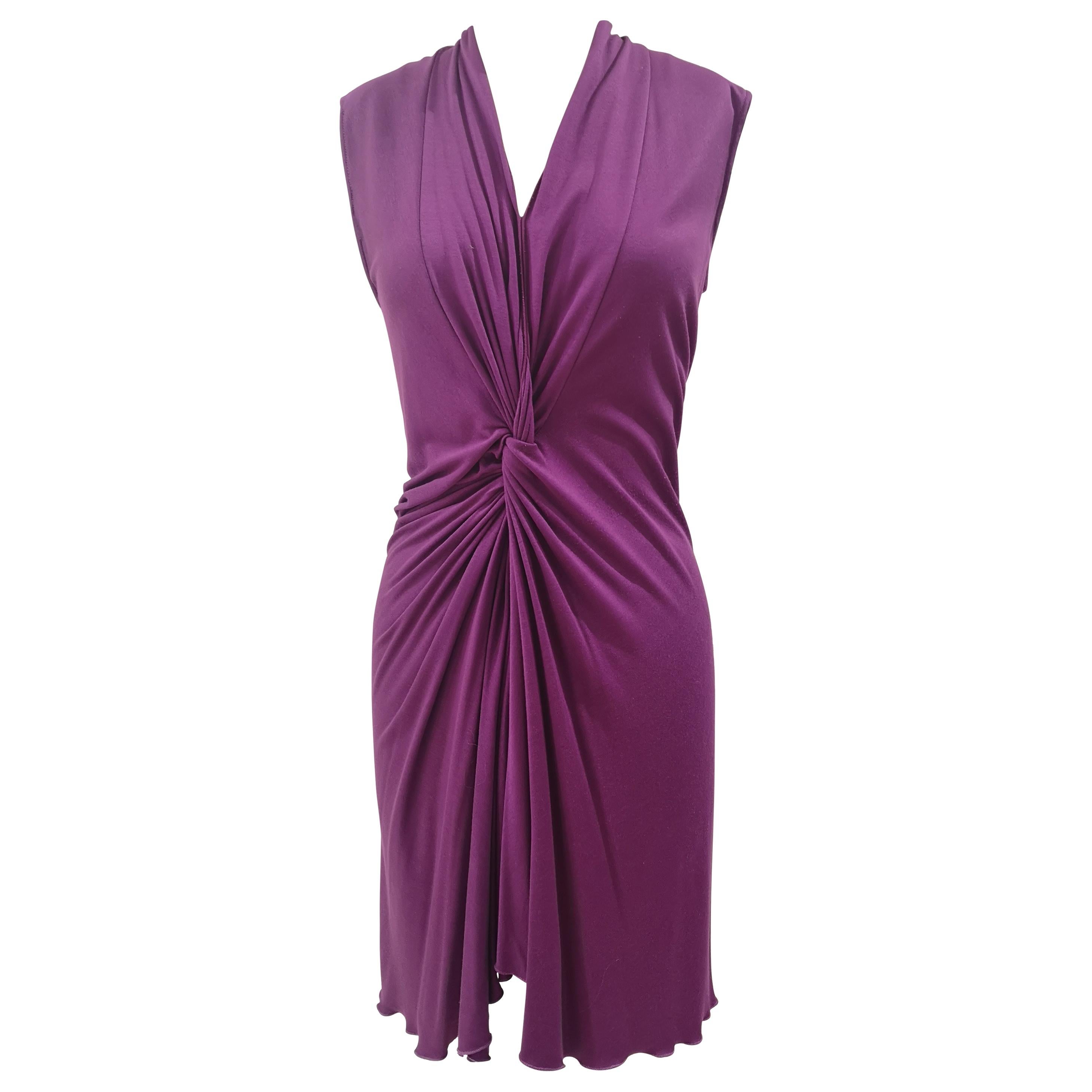 Yves Saint Laurent viscose purple Dress