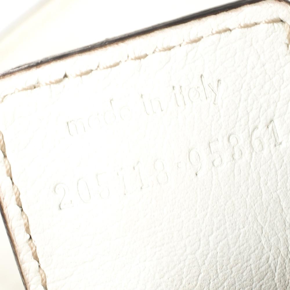 Yves Saint Laurent White Leather Mombasa Hobo 3