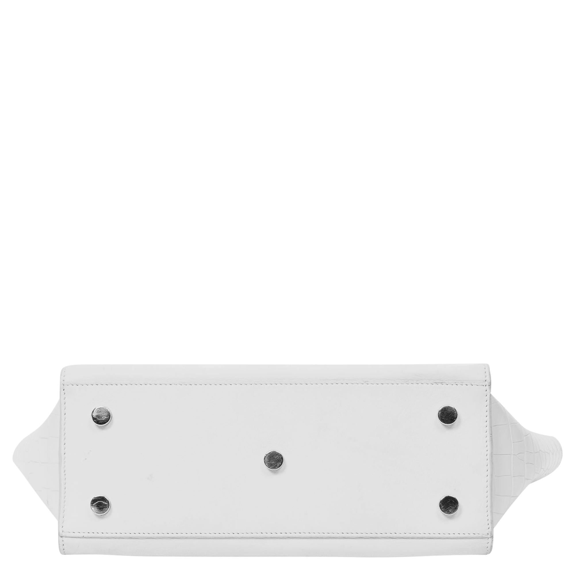 Yves Saint Laurent Fourre-tout avec logo blanc Unisexe en vente